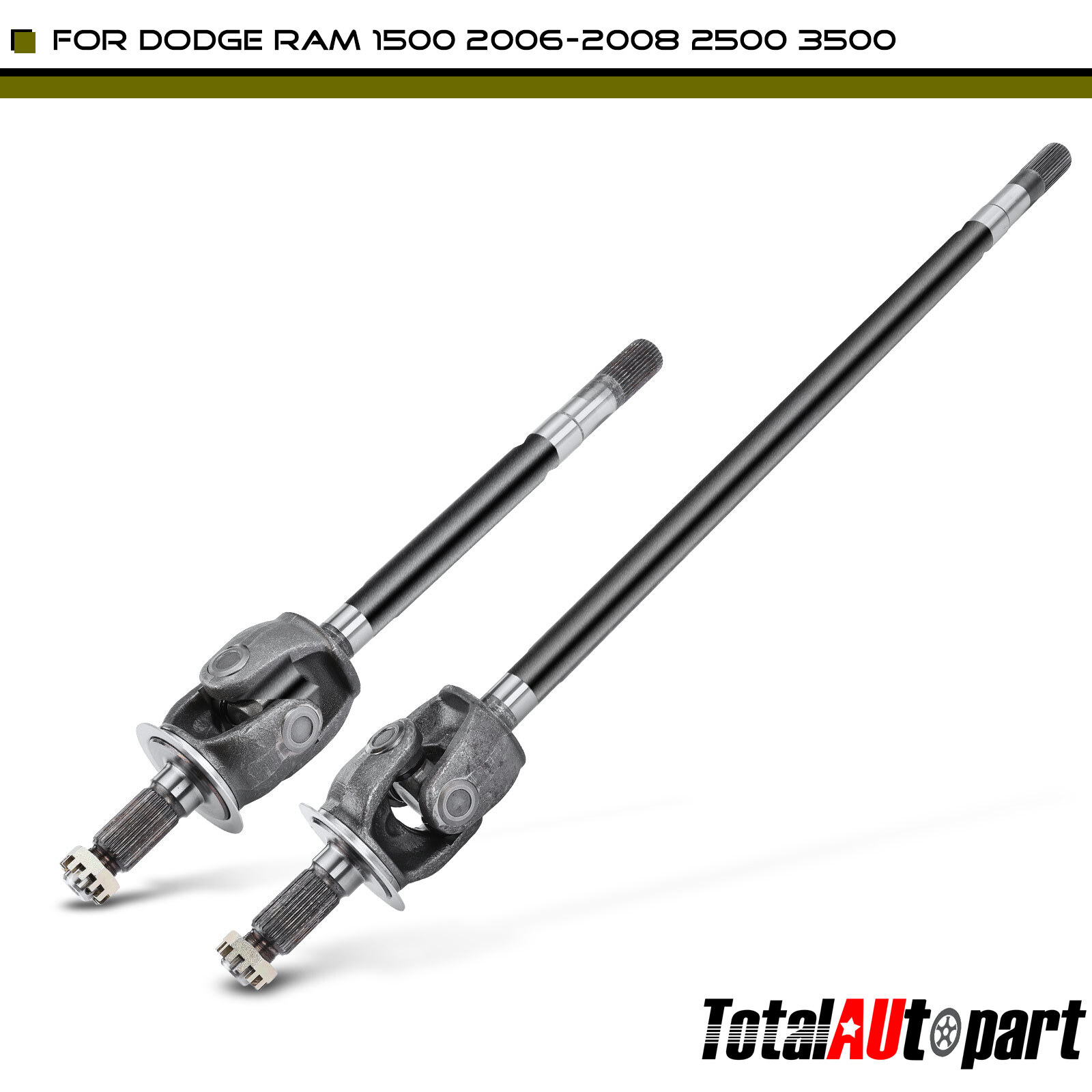 2x Truck Axle Shaft for Dodge Ram 1500 2006-2008 2500 3500 Front Left & Right