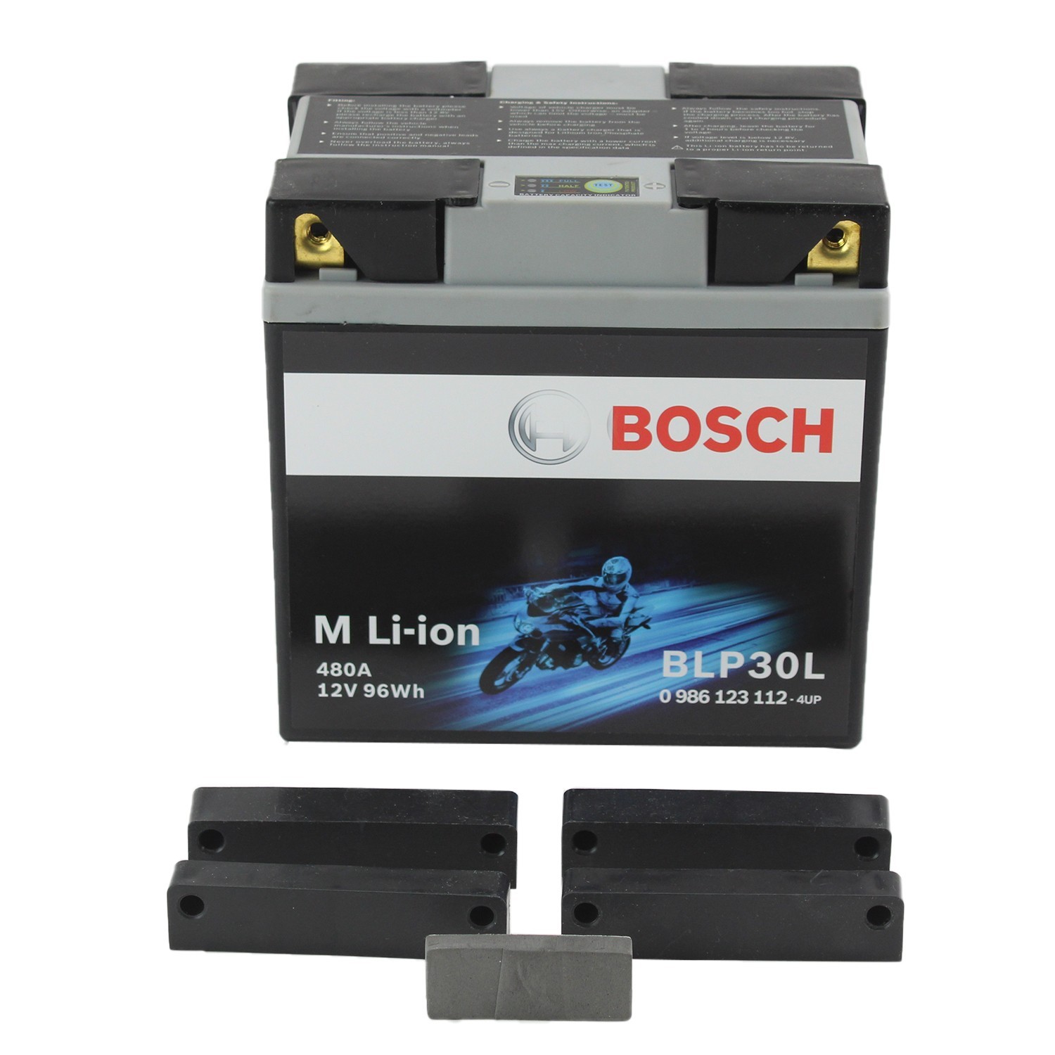 Bosch Lithium-Ion PowerSport Battery BLP30L 12V 8 Ah 96Wh 480A