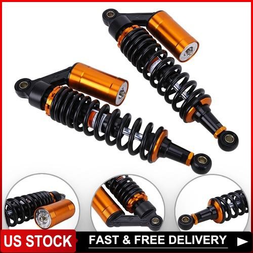 2Pcs 13.5\'\' 340mm Air Rear Shock Absorber Suspension Damper Motorcycle For Honda