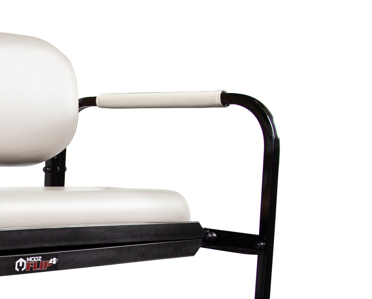 MODZ Flip4 Golf Cart Rear Seat Armrest Covers - White - Set of Two