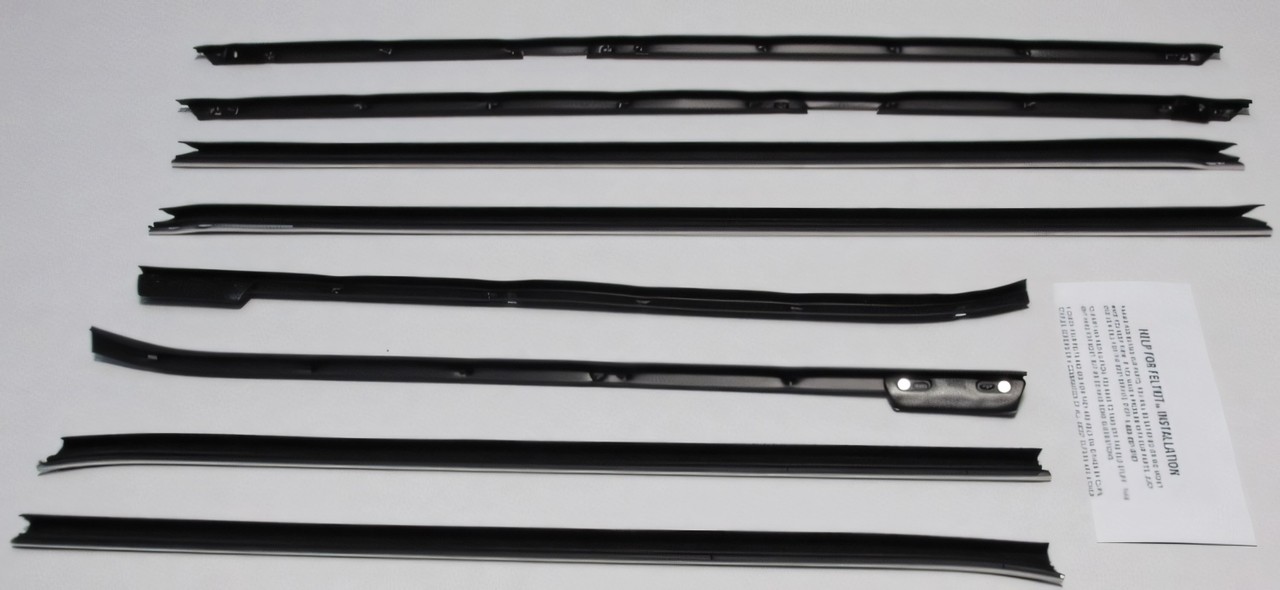 Weatherstrip Kit Felt Authentic 8Pcs for 1965-66 Cadillac Deville Convertible