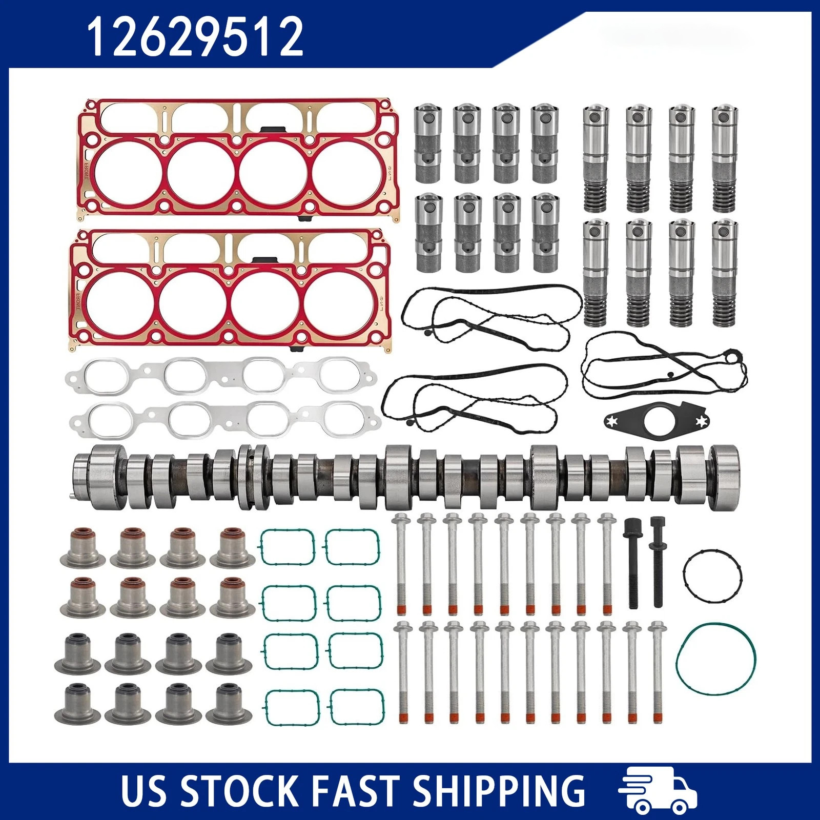 6.2L AFM DOD Camshaft Lifters Kit For 2014-2020 Chevy Gen5 L86 L87 LT1 12629512