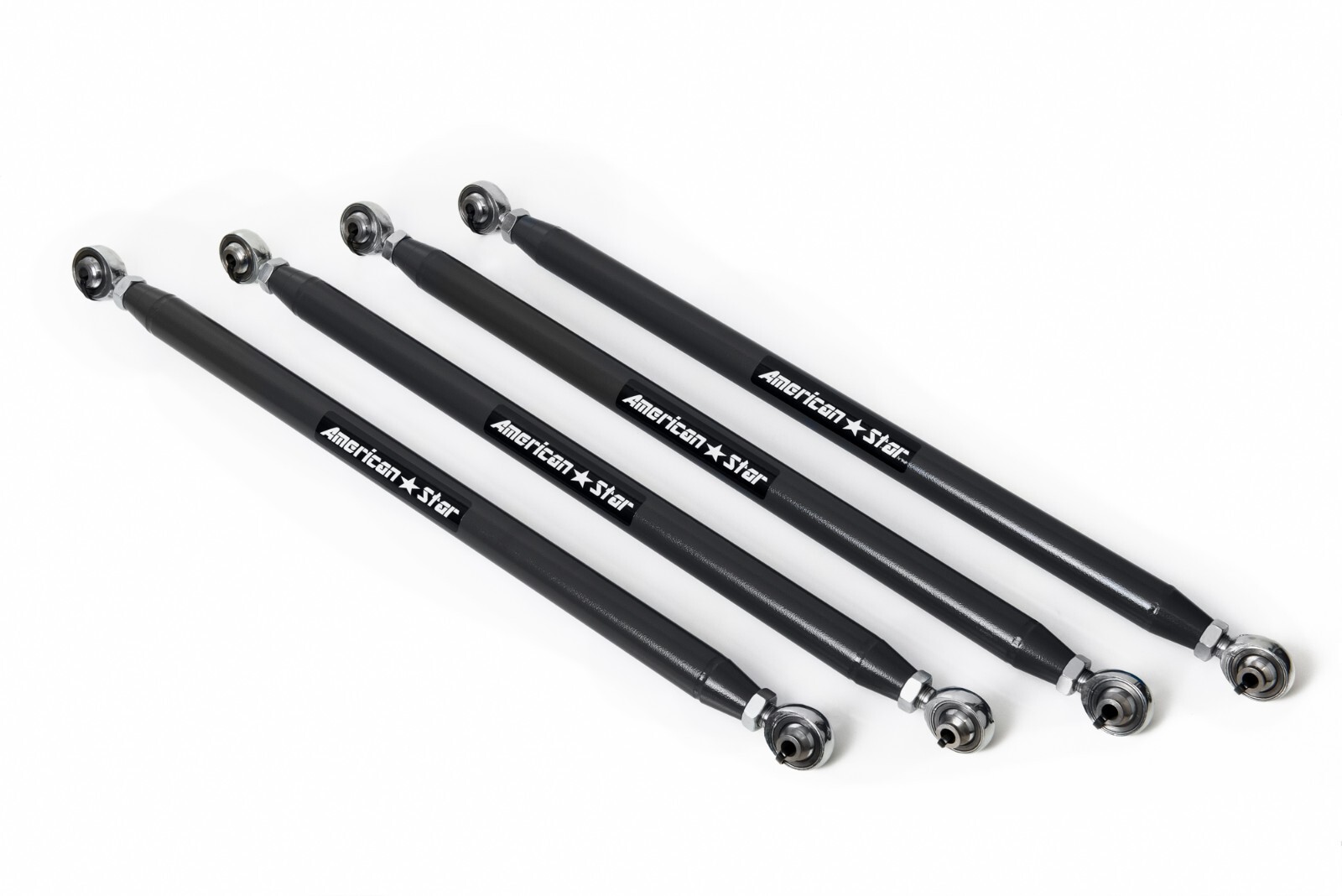 ASR 4130 Chromoly Polaris XP 1000-XP4 1000 Rear Radius Rods STEALTH BLACK 18-24*