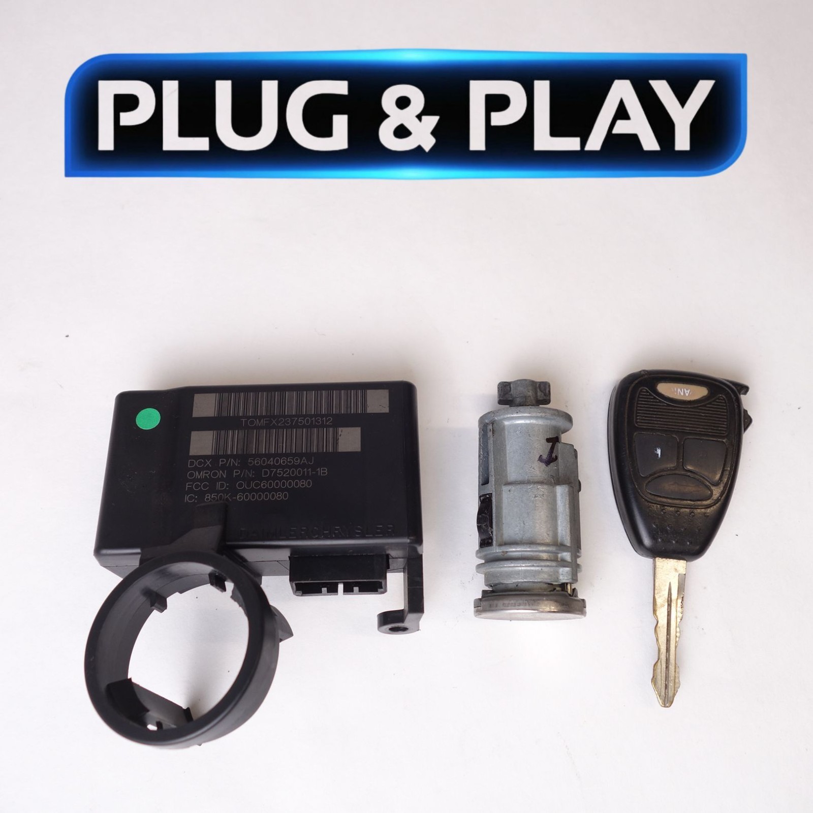 56040659AJ Dodge Ram 1500 06-2010 Sentry Key Module Lock Cylinder Key PlugN Go.