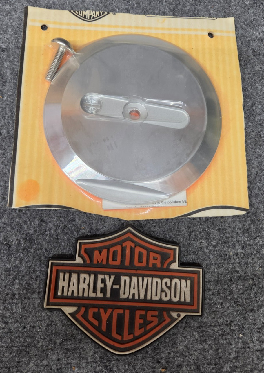 OEM HARLEY-DAVIDSON 1984+ BIG TWIN POLISHED BILLET AIR CLEANER COVER 25451-94 OEM HARLEY-DAVIDSON 1984+ BIG TWIN POLISHED BILLET AIR CLEANER COVER 25451-94