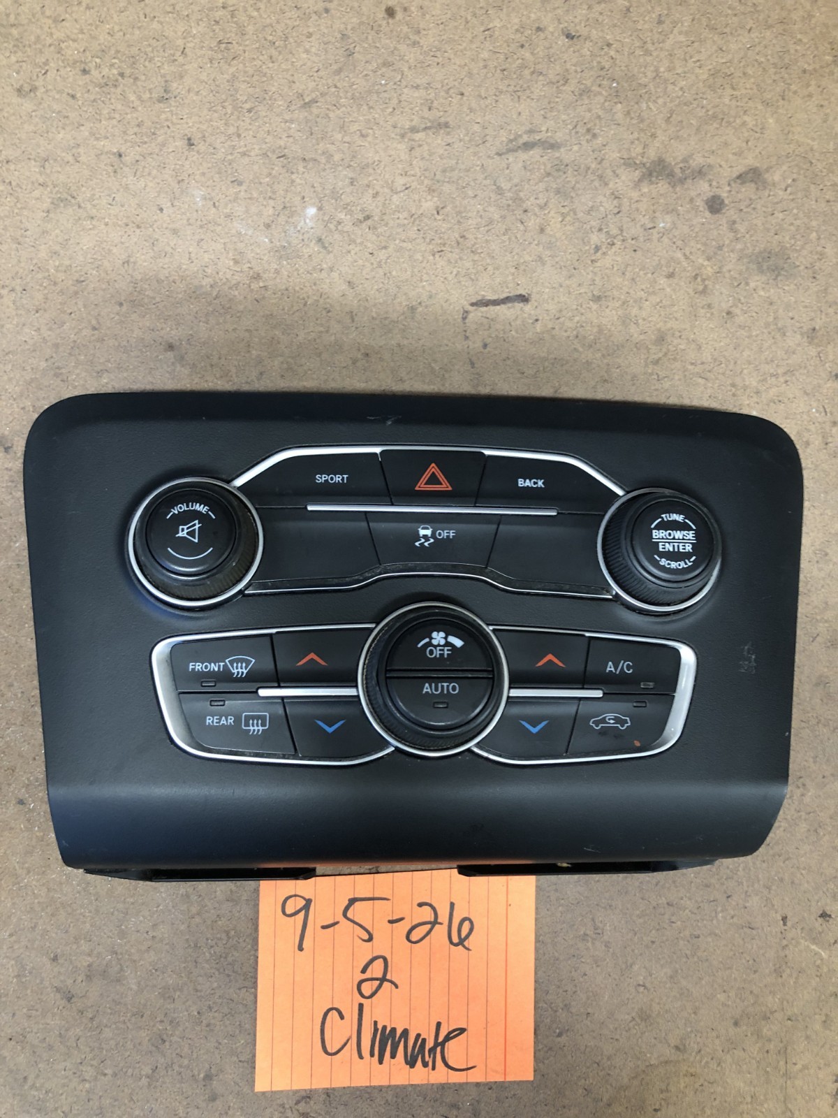 2015-16 Dodge Charger Heat AC Temperature Climate Control 56054678AB