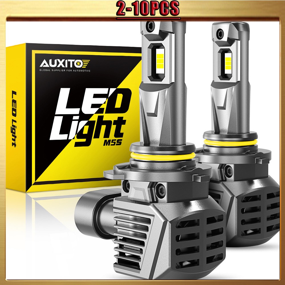 AUXITO M5S 9005 HB3 LED Bulb Brighter ZES White 6500K LED Headlight Bulb 2-10x