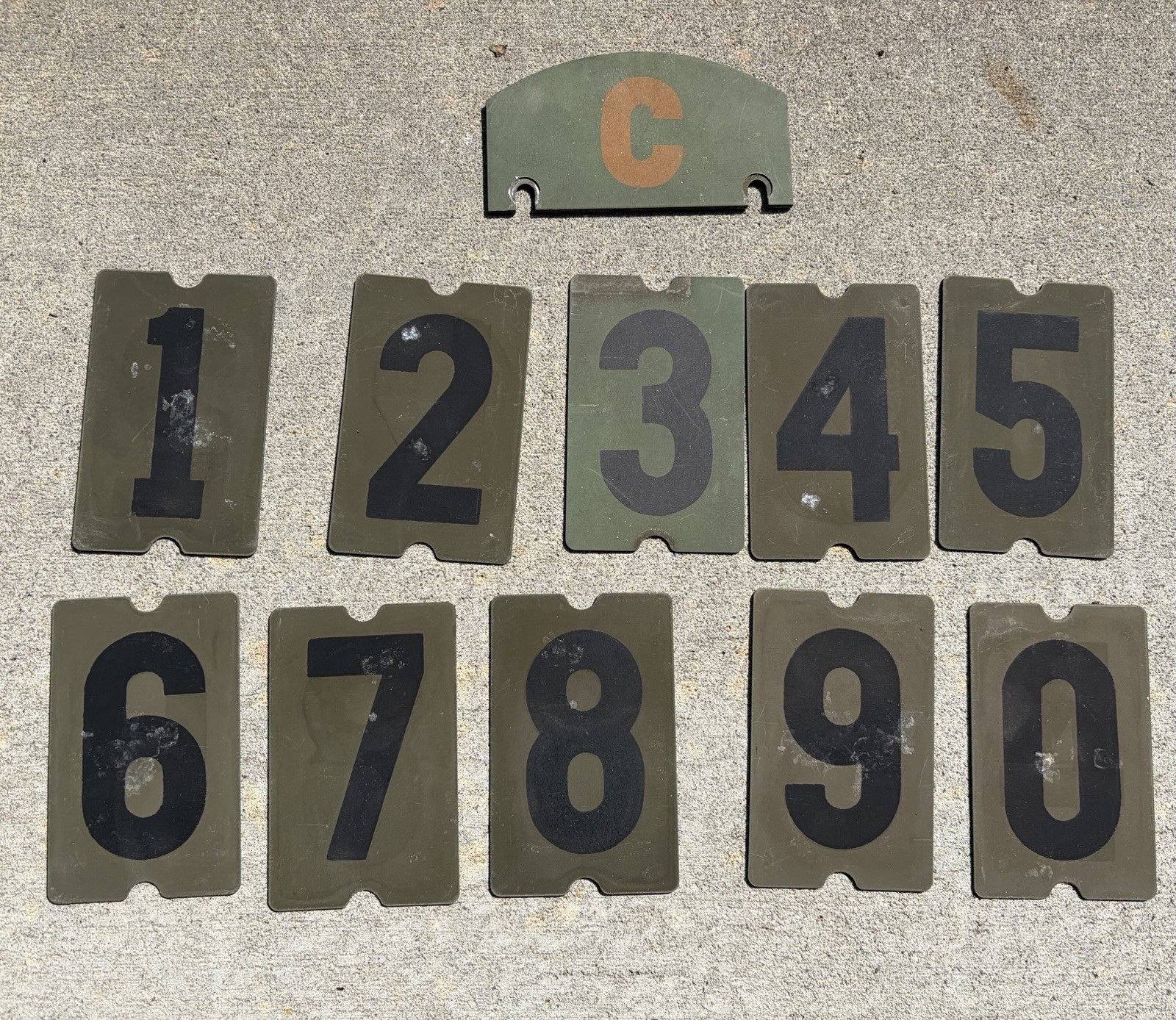 Original Military Truck Bridge Weight Plate Classification Number Plates 2 Sided Original Military Truck Bridge Weight Plate Classification Number Plates 2 Sided