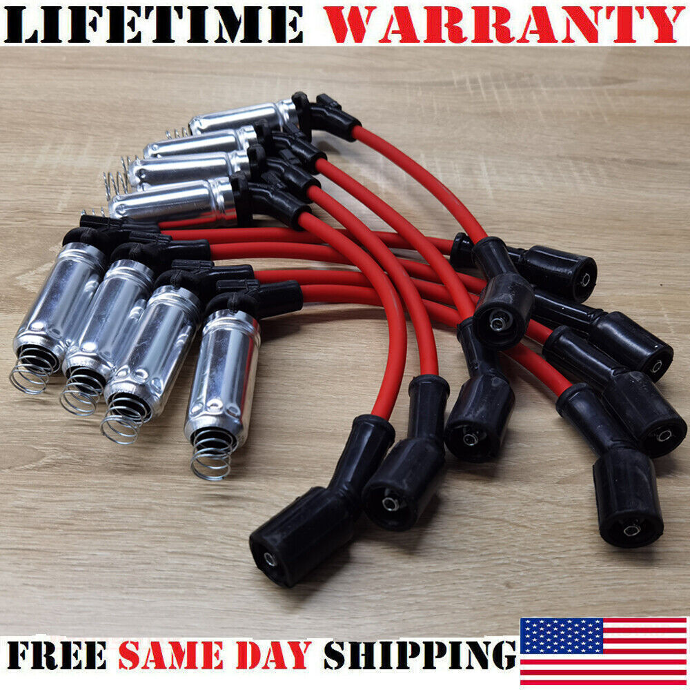 High Performance Spark Plug Ignition Wires Fits For 1999 00 01-06 CHEVY GMC V8