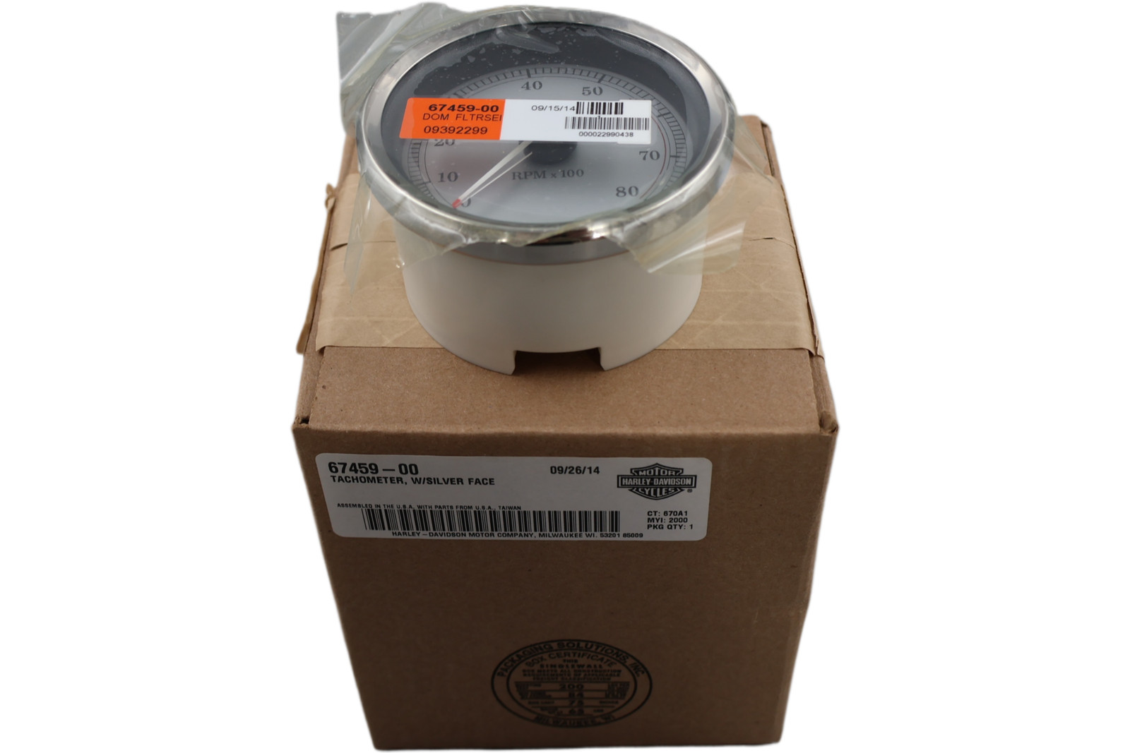 67459-00 NEW OEM 2000-2001 HARLEY-DAVIDSON FLTRSEI/2 CVO ROADGLIDE SILVER FACE