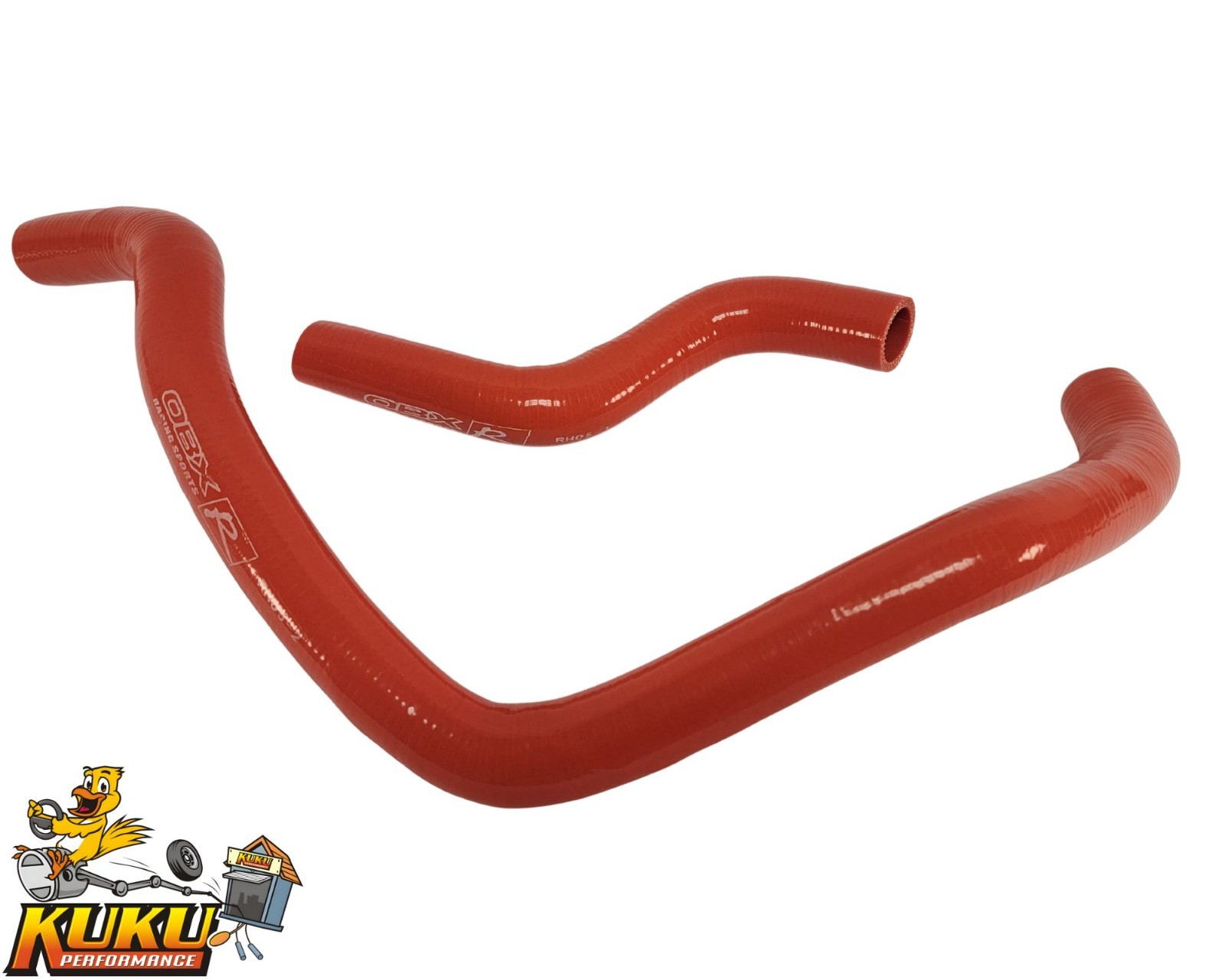 OBX Pure Silicone Radiator Hoses | 96-00 Civic SOHC | Non-Si | 2PCS RED - RH05R