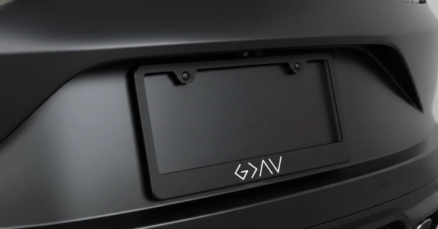 God is Greater Than The Highs and lows Metal Black License Plate Frame