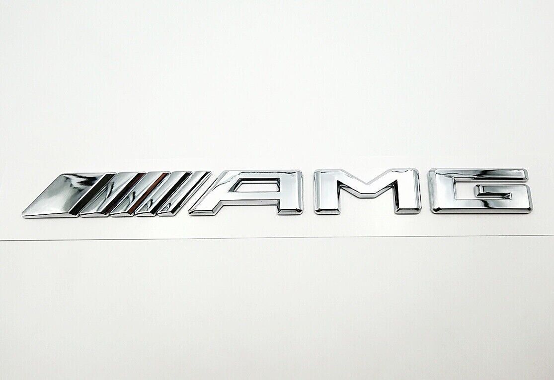 New AMG Emblem Trunk Chrome 3D Rear Badge for Mercedes C E S SL SLK Logo 2017+