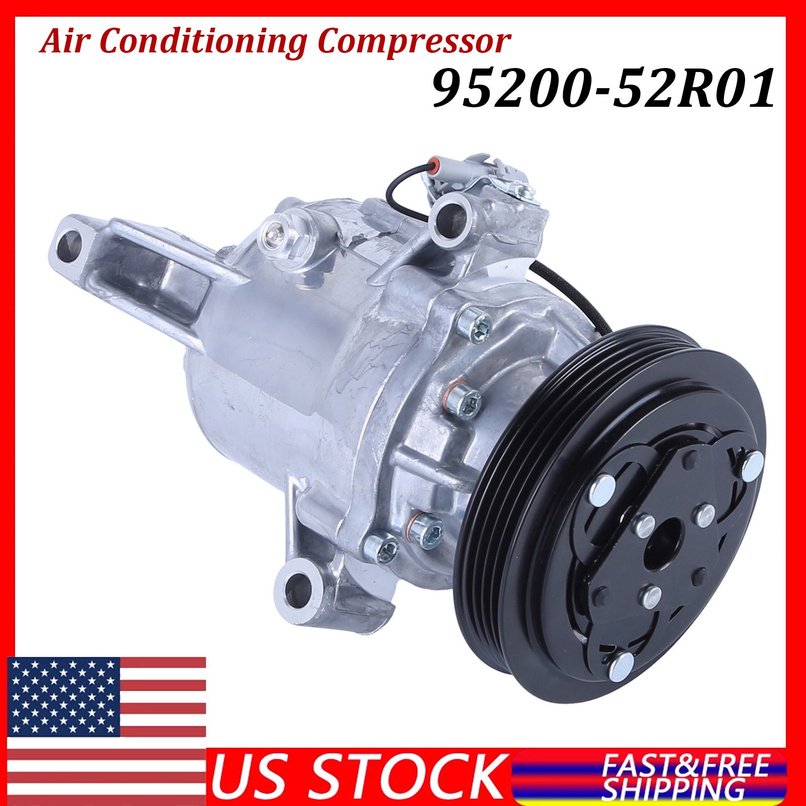 Air Conditioning Compressor Replace 95200-52R01 for Suzuki Swift 2017 2018-2022