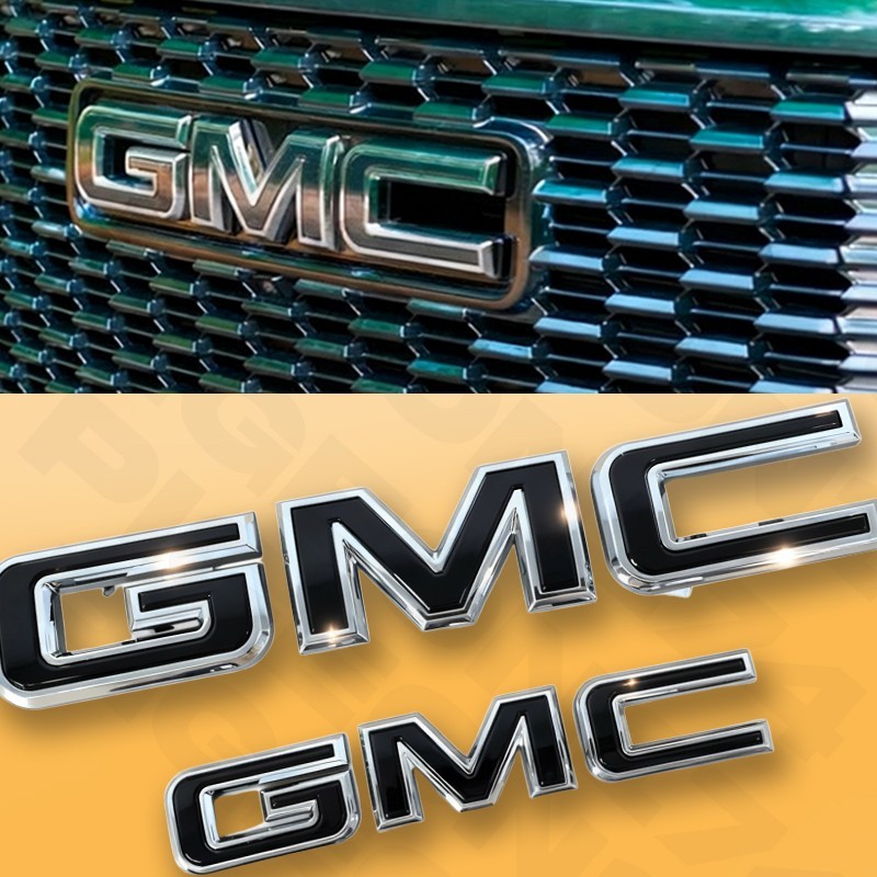 2021-2024 Front + Rear Emblems For GMC Yukon Yukon XL 84729912 Set Accessories