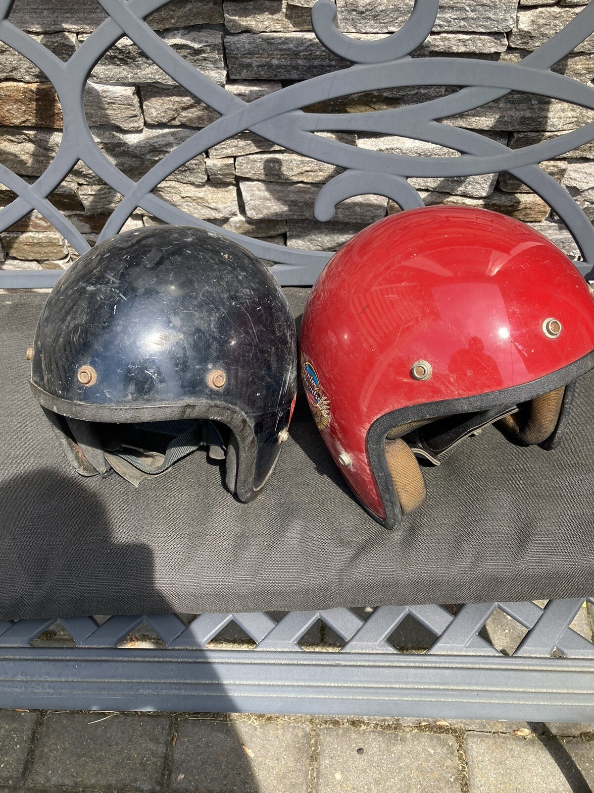 Vtg 60/70s BELL Harley Davidson Motorcycle/Auto Racing Helmets Unknown Vtg 60/70s BELL Harley Davidson Motorcycle/Auto Racing Helmets Unknown