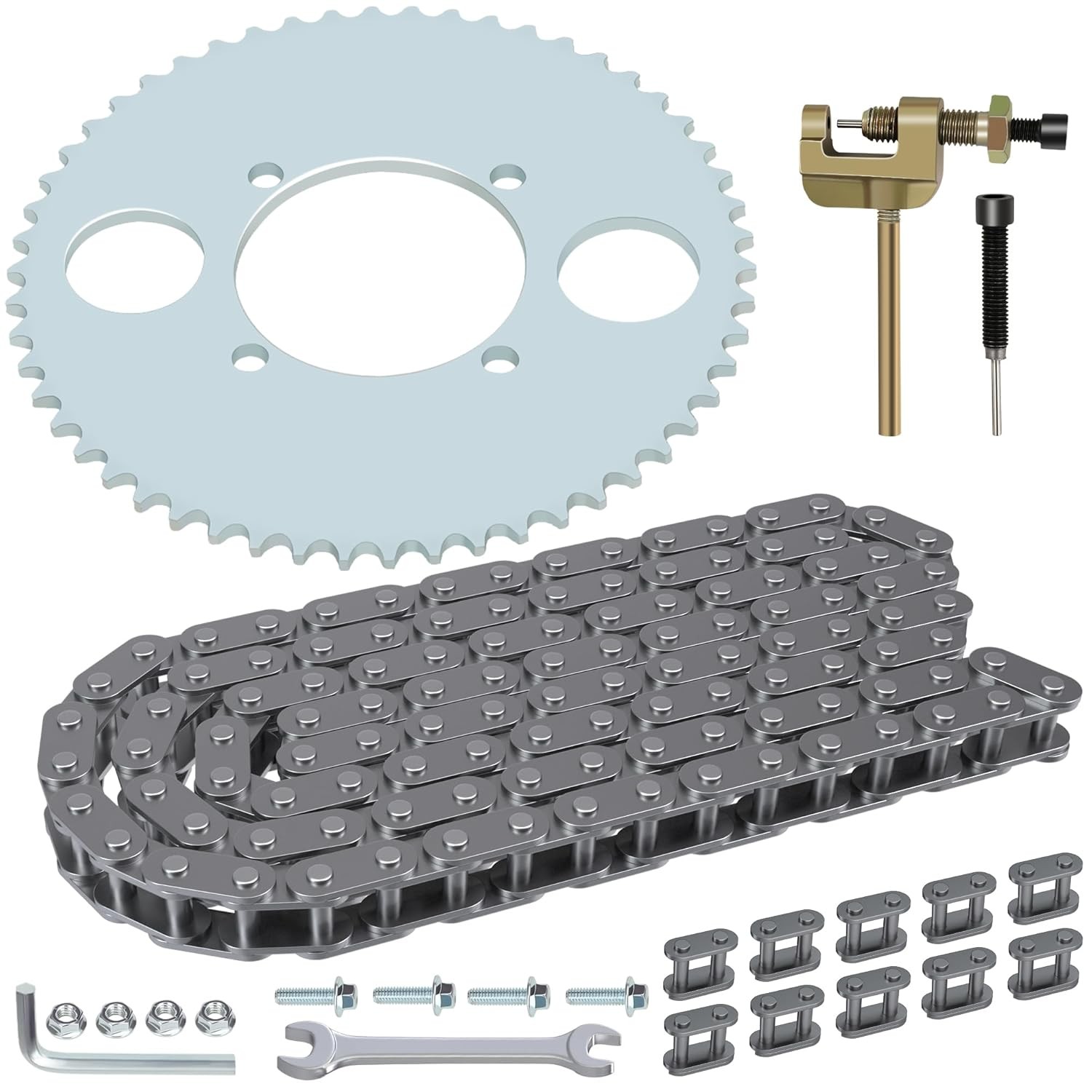 T8F Chain 116 Links 54T Rear Sprocket 54mm Bore For 43cc 47cc 49cc 2 Stroke SSR 