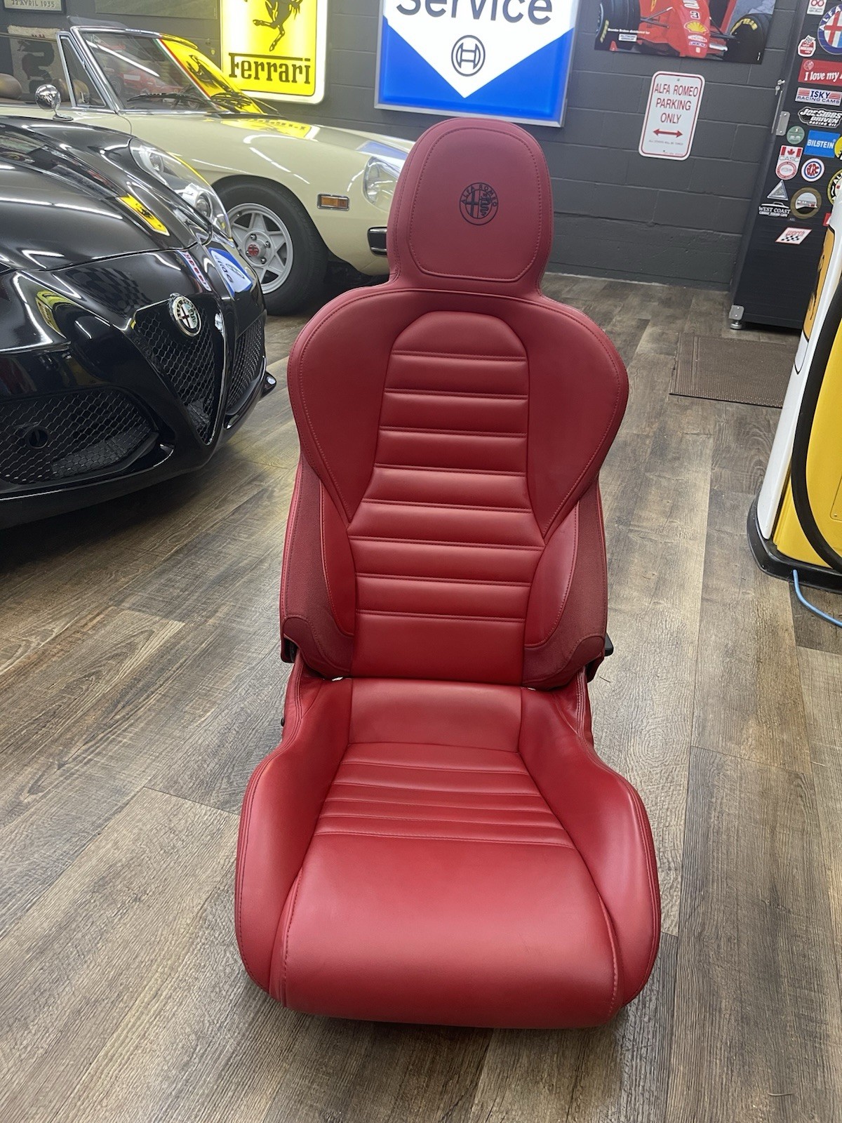 Alfa Romeo 4C Drivers Seat Red OEM Alfa Romeo 4C Drivers Seat Red OEM