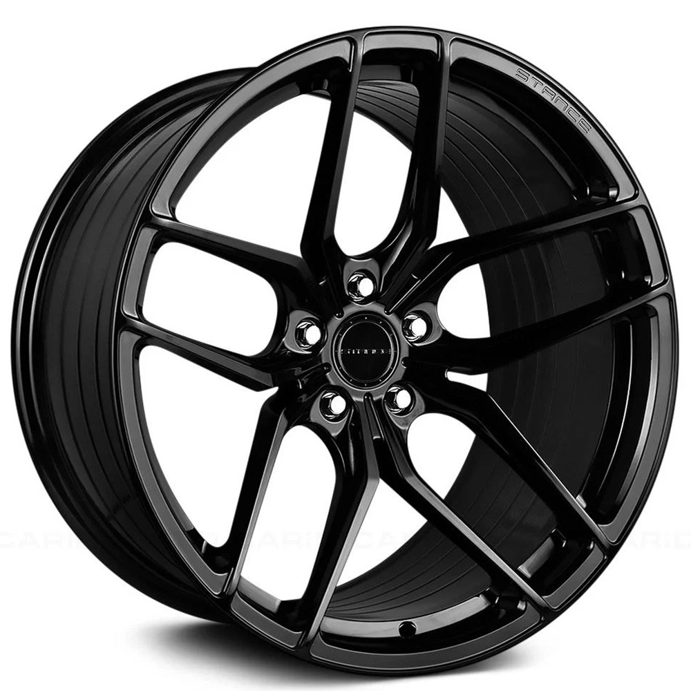 SF03 Stance Wheels 19x8.5/19x10 Gloss Black Rims (4pcs) C3