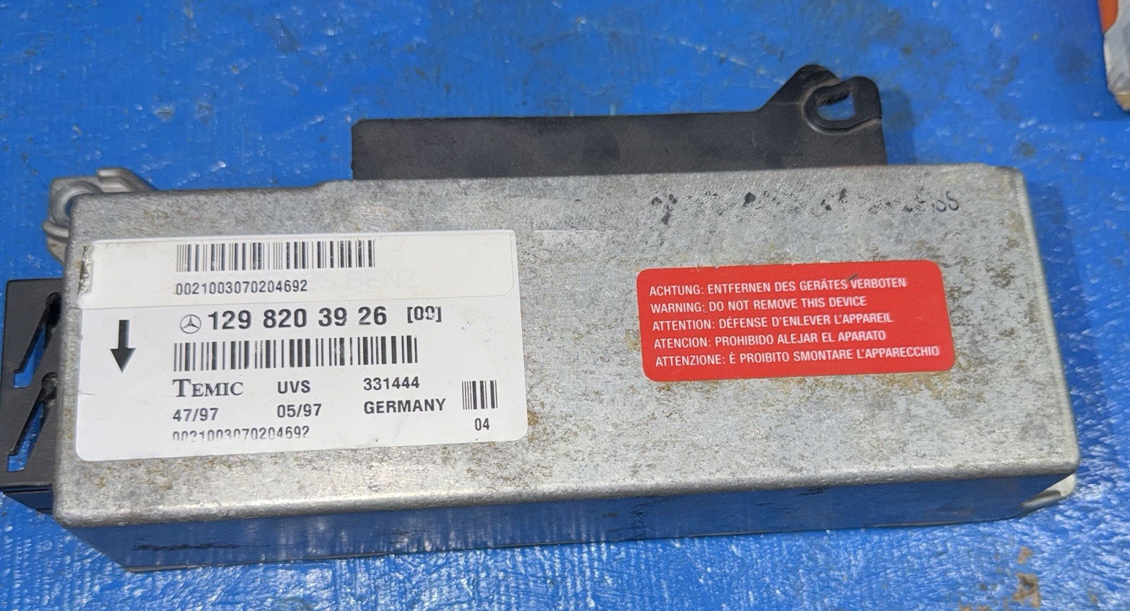 Mercedes Benz R129 Soft Top Module 129 820 39 26 Temic SL500 SL600  1996-2002