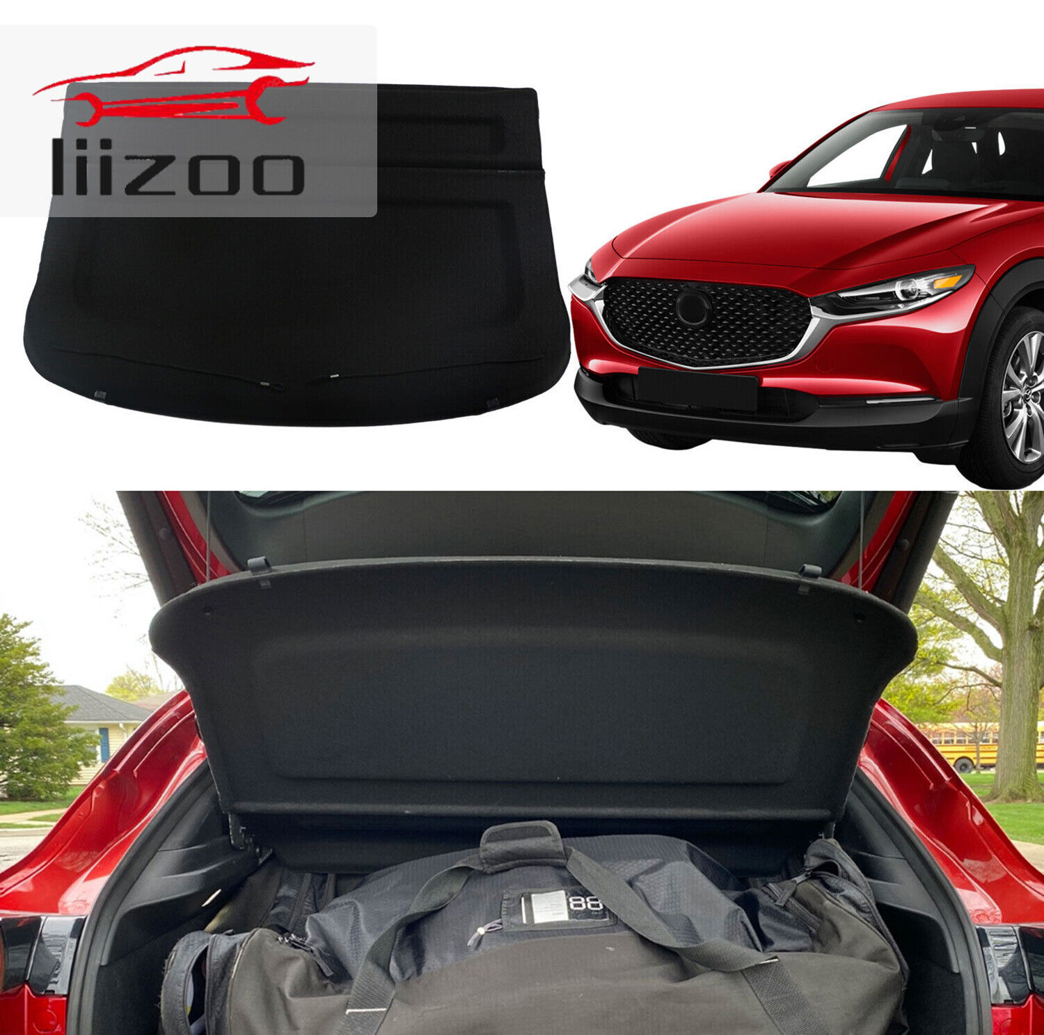 Non-retractable Cargo Cover for 20-23 Mazda CX-30 Luggage Security Shield Cover