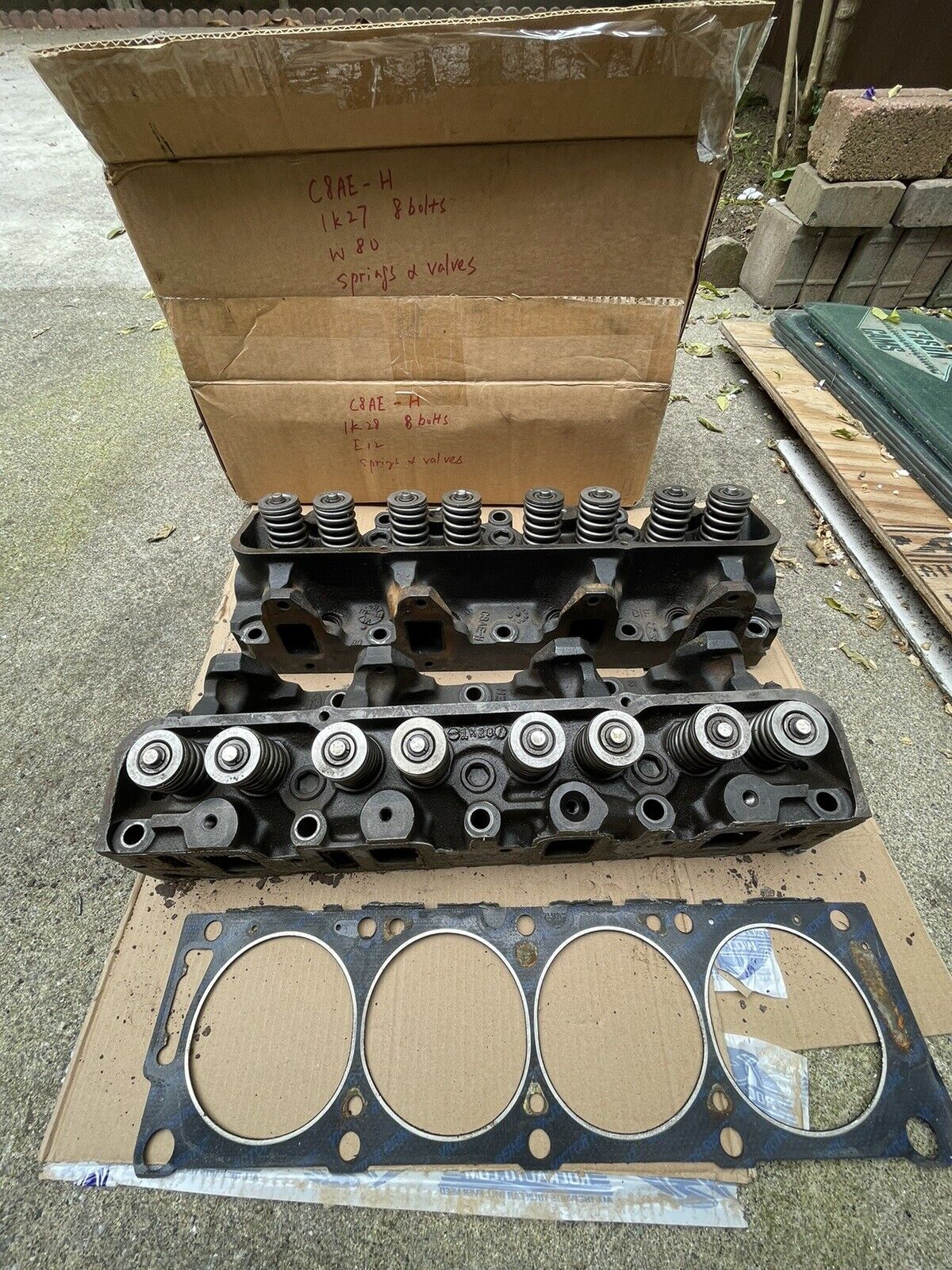 1968 1969 Ford Mustang GT Shelby GT500 Torino Cougar ORIG 390 428 CYLINDER HEADS