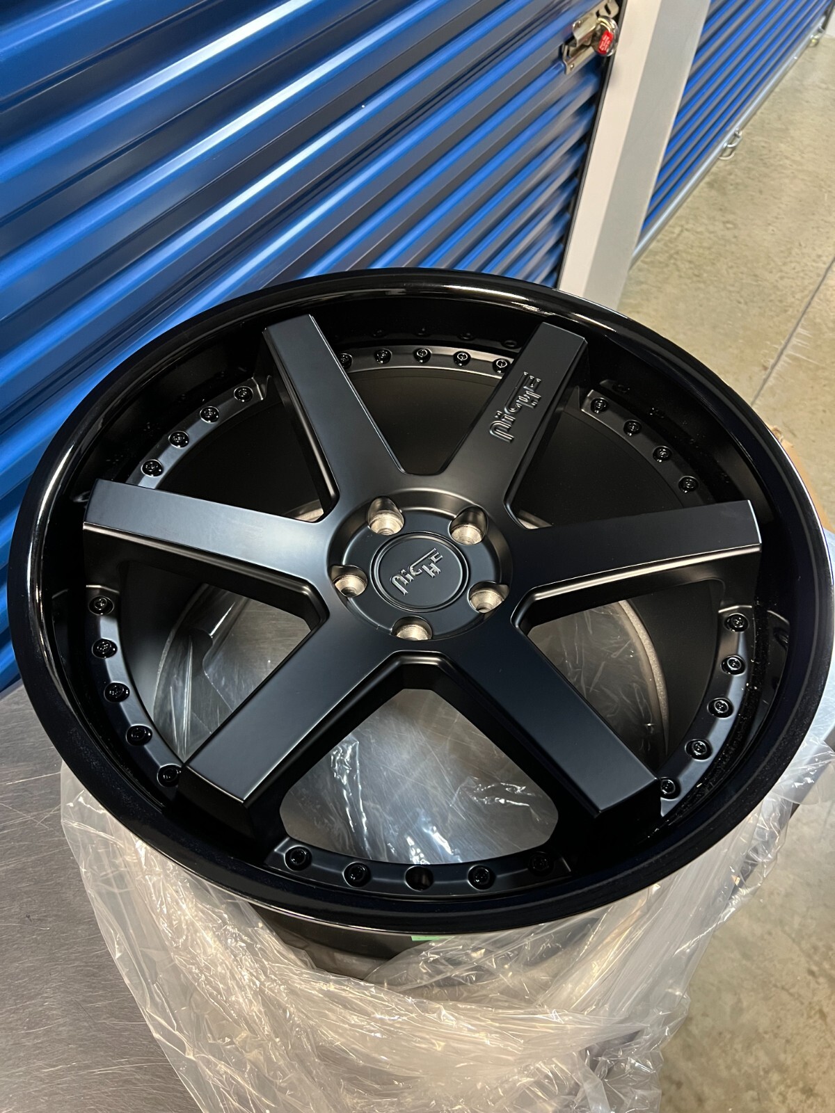 1x Niche M192 Altair 20x10.5 5x112 Gloss Black Matte Black Wheel 20\