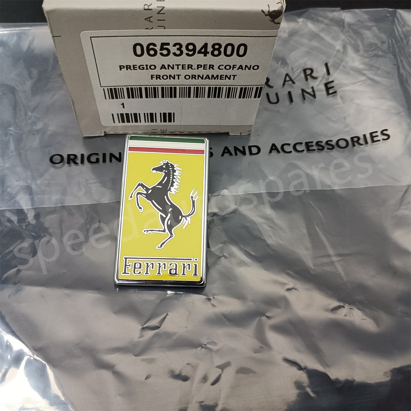 Ferrari 458/F8/488/F12/FF/599/612/430/SF90/Roma Front Hood Bumper  Badge65394800