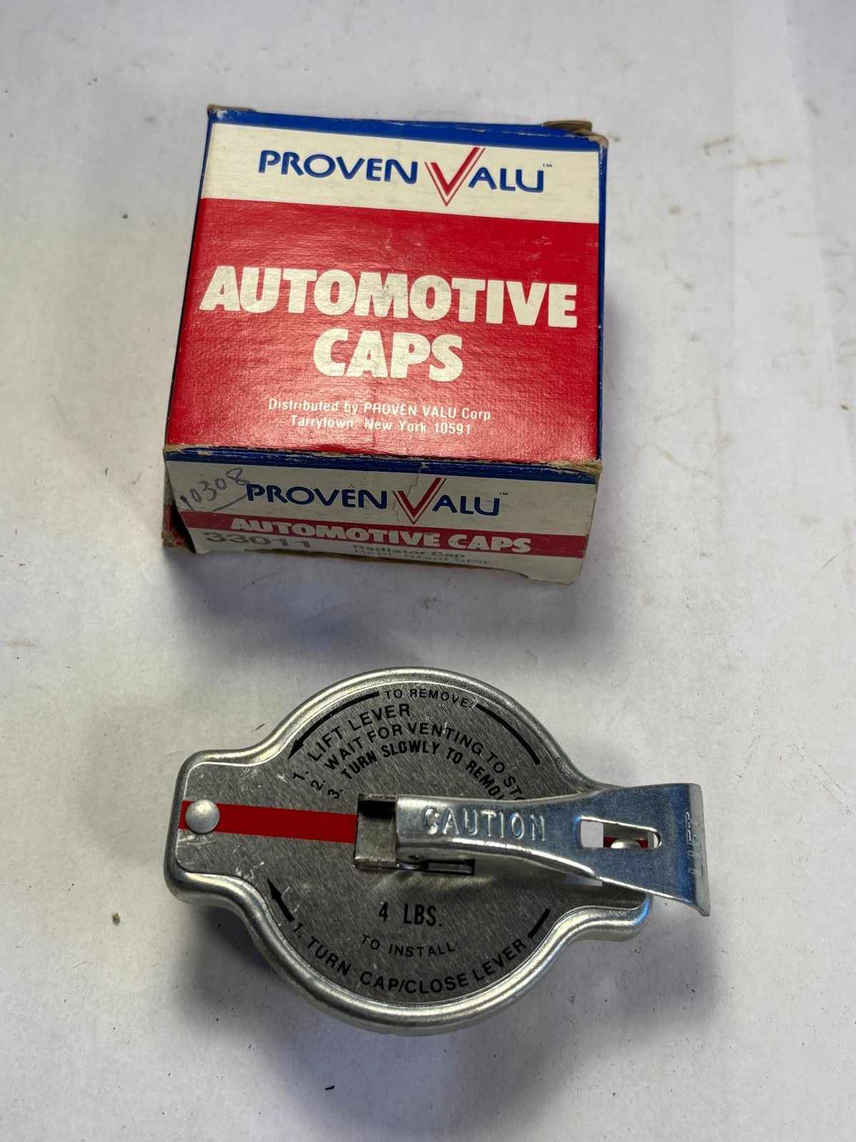 1948-1968 Domestic and import radiator cap Proven Valu 33011 Stant 10308 1948-1968 Domestic and import radiator cap Proven Valu 33011 Stant 10308