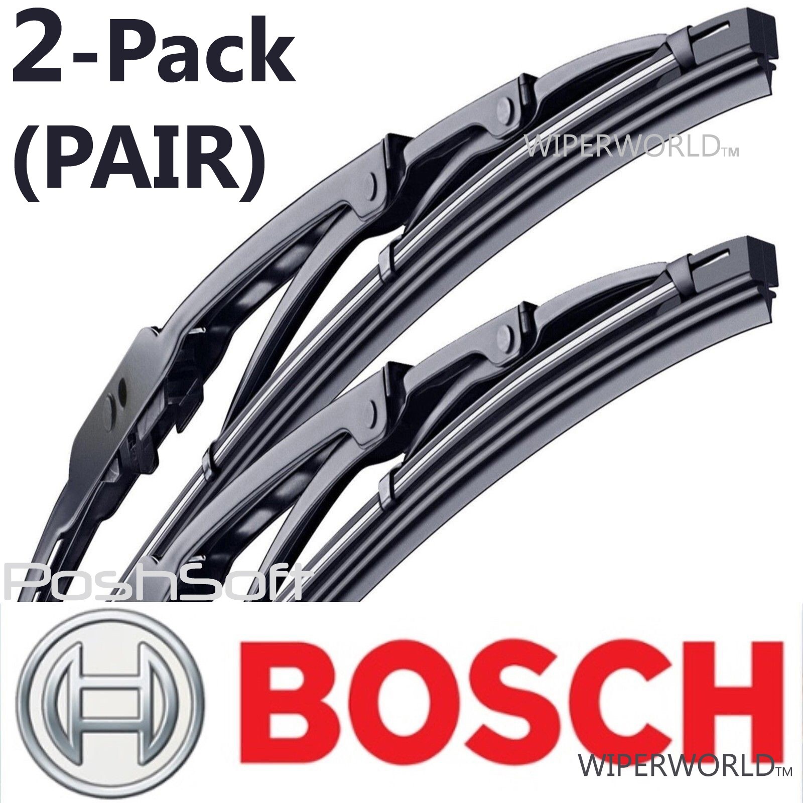 BOSCH DIRECT CONNECT WIPER BLADES size 18 / 18 -Front Left and Right- (SET OF 2)