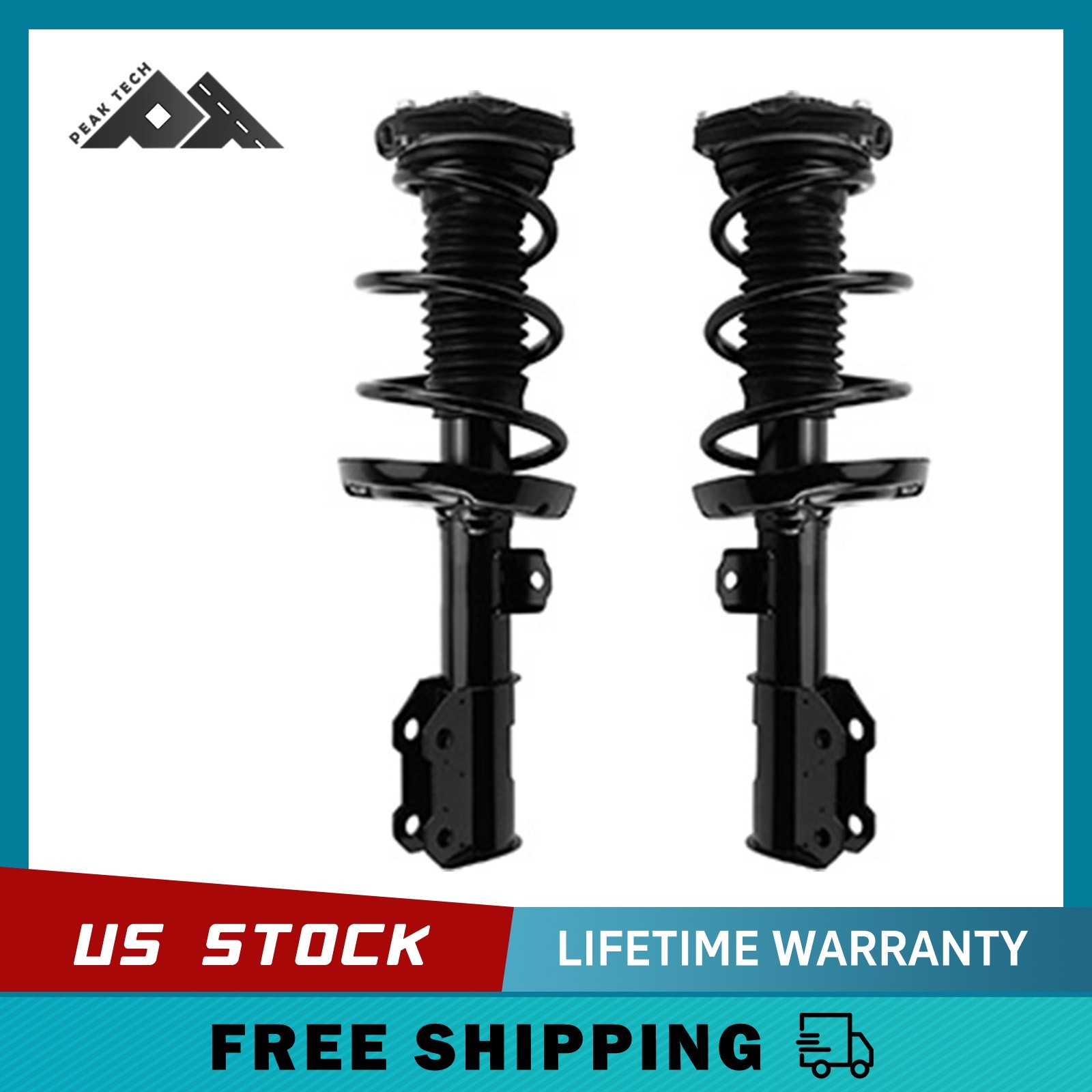 Front Complete Struts Coil Spring Assembly Fit for 2016 - 2019 Chevrolet Cruze