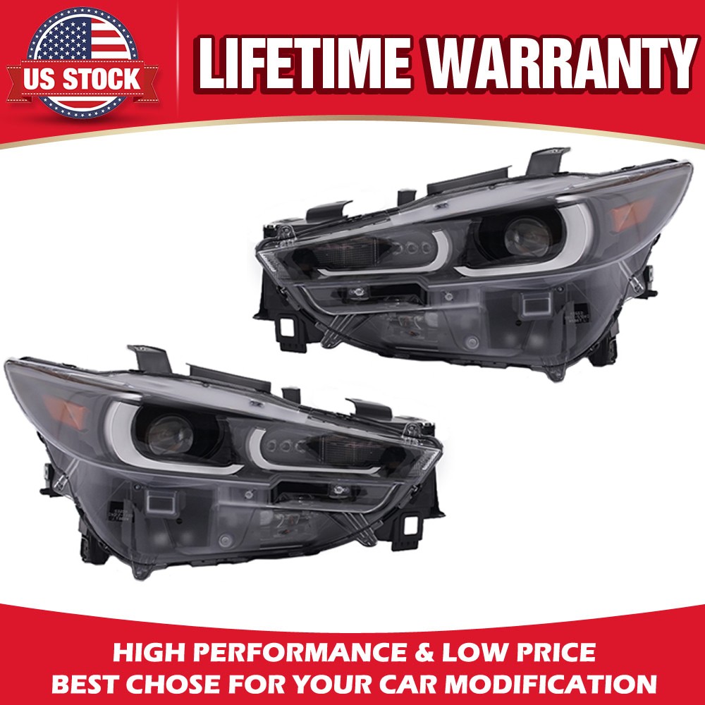 2PCS FULL LED Headlight Assembly Set (Left+Right Side) for 2022-2024 Mazda CX-5