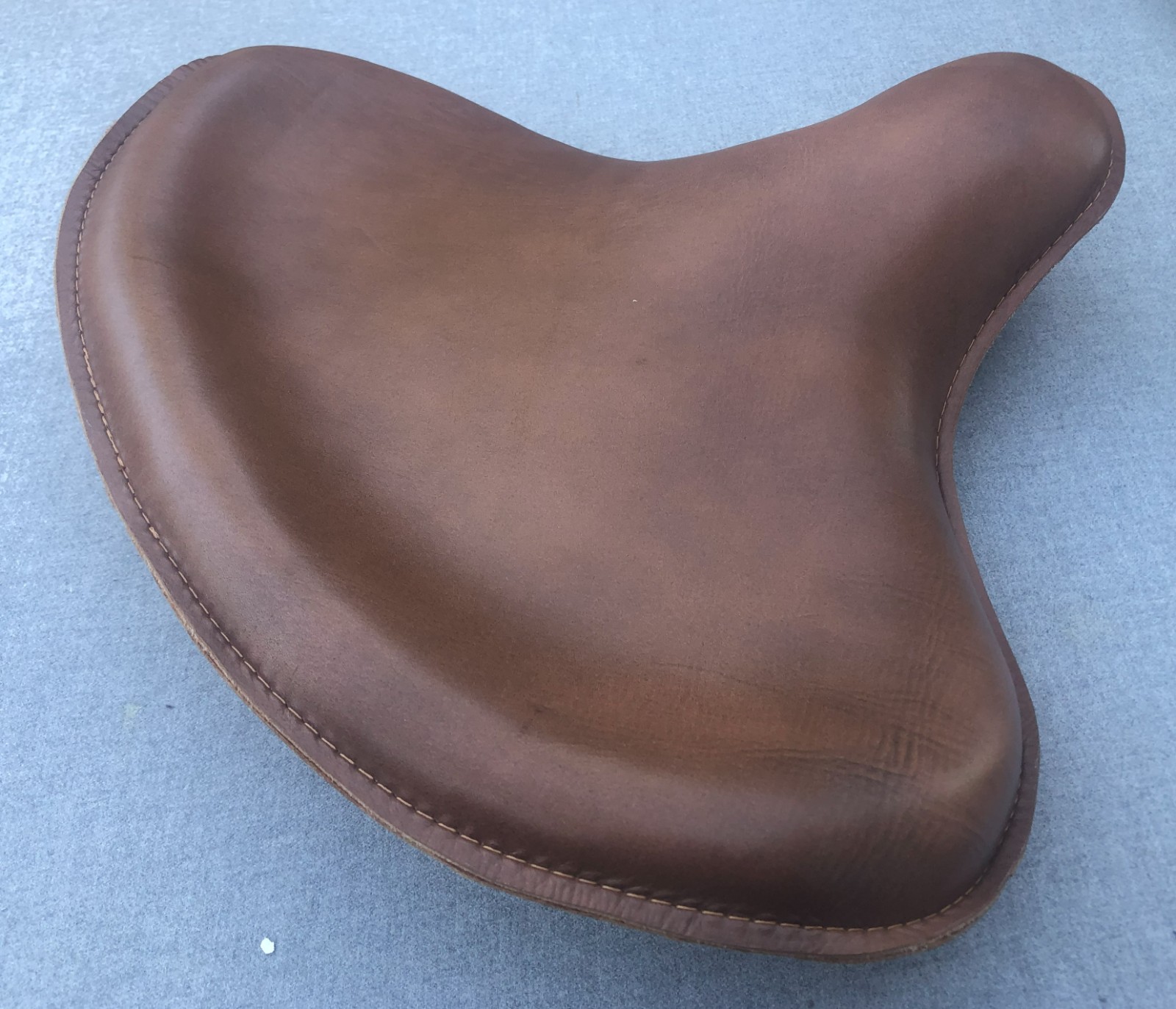 Harley Panhead Knucklehead Flathead EL WL ULH Genuine Leather Seat Police Style