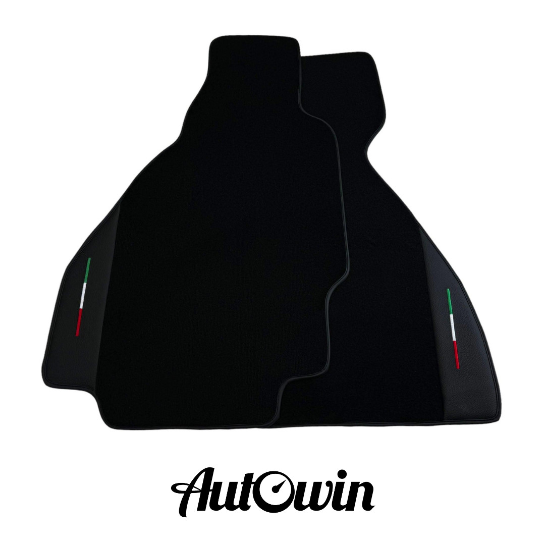 AutoWin Brand Floor Mats For Ferrari 328 GTS 1985-1989 with Leather IT Edition