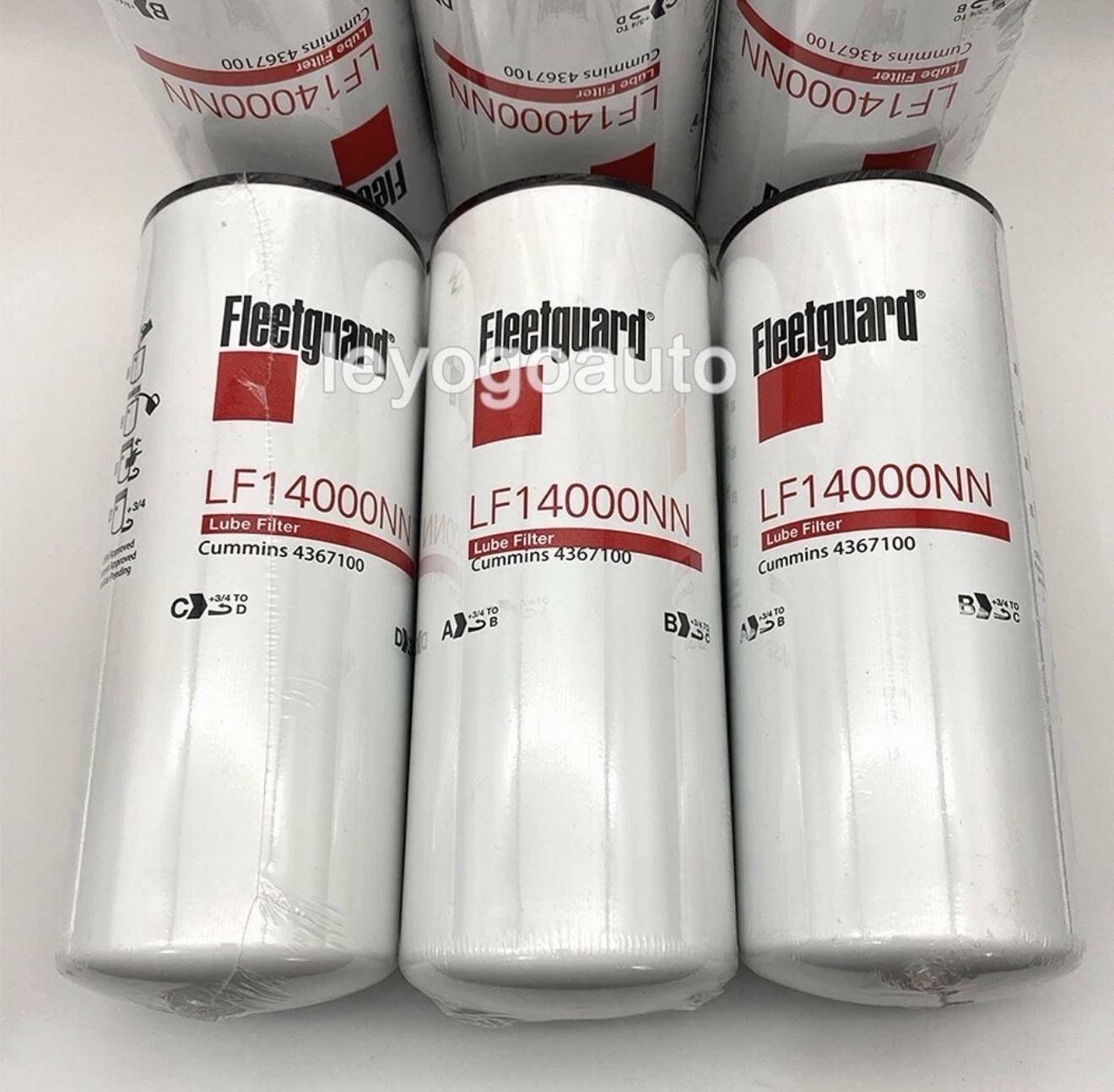 6PCS LF14000NN Oil Filter For Fleetguard Cummins ISX 4367100 NEW