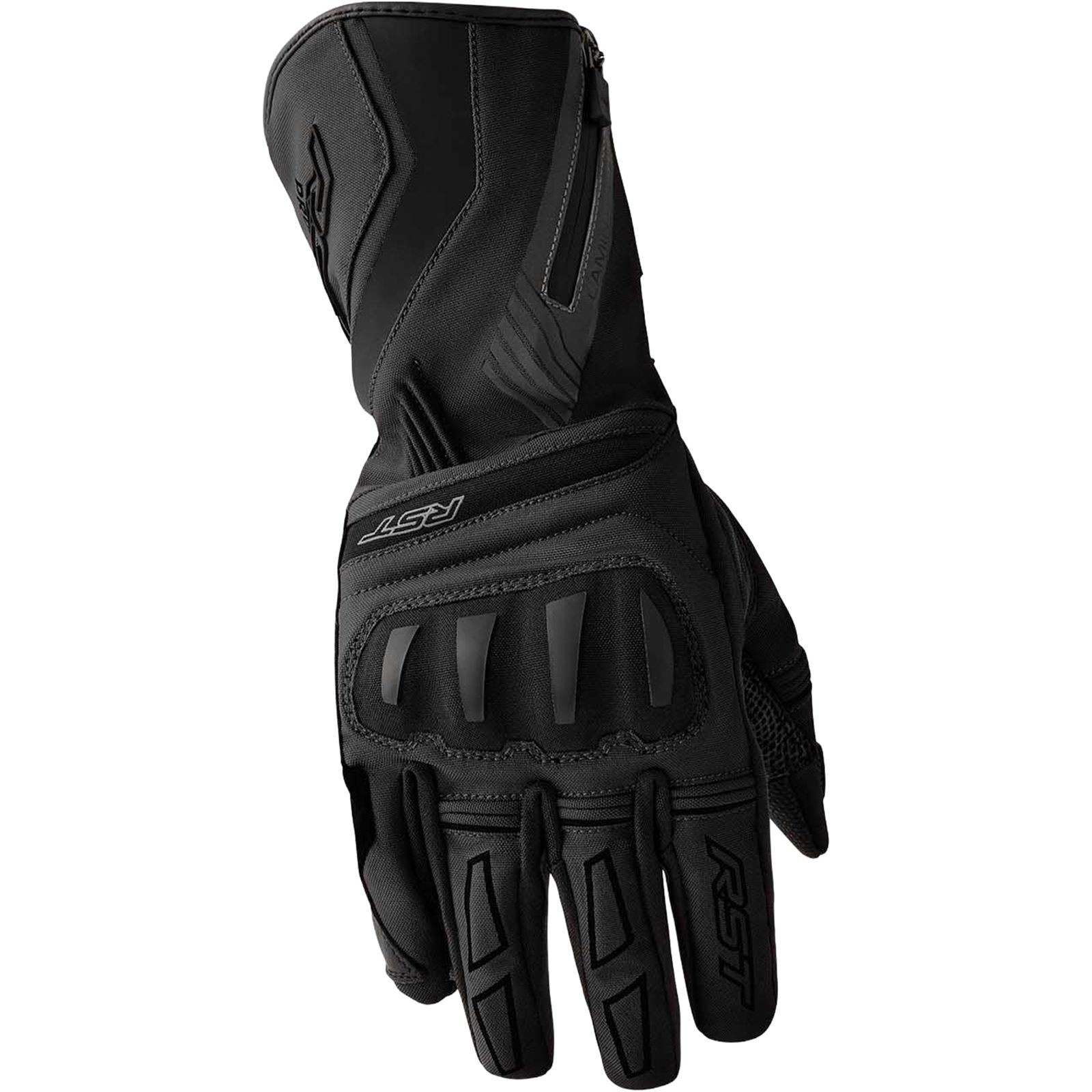 RST Moto Vega D3O Waterproof Textile Gloves - Black - Large 103663BLK-10