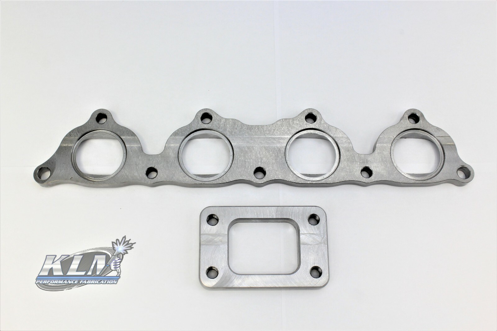 KLM Evo 8/9 Steel Head Flange with KLM T3 Open Turbo Flange Combo 1018 Steel KLM Evo 8/9 Steel Head Flange with KLM T3 Open Turbo Flange Combo 1018 Steel
