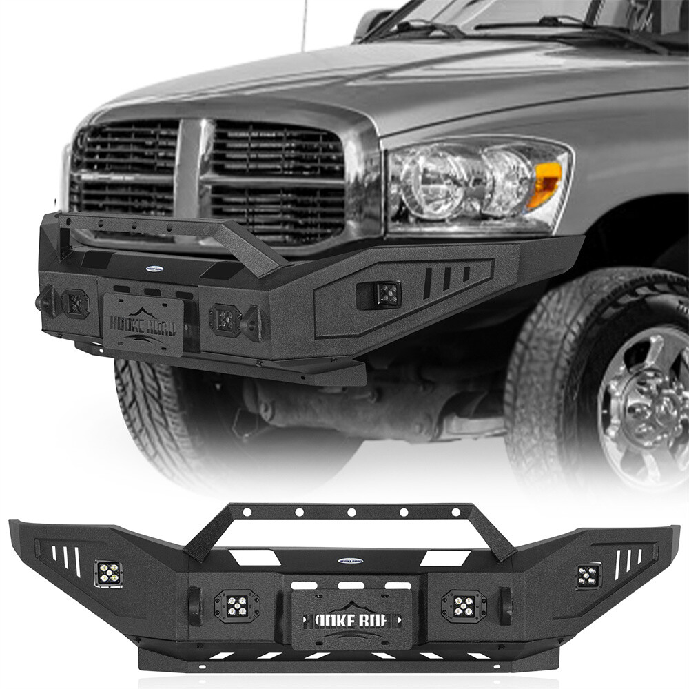 Fit 2006 2007 2008 2009 Dodge Ram 2500 3500 Front Bumper Reinforcement w/ Light