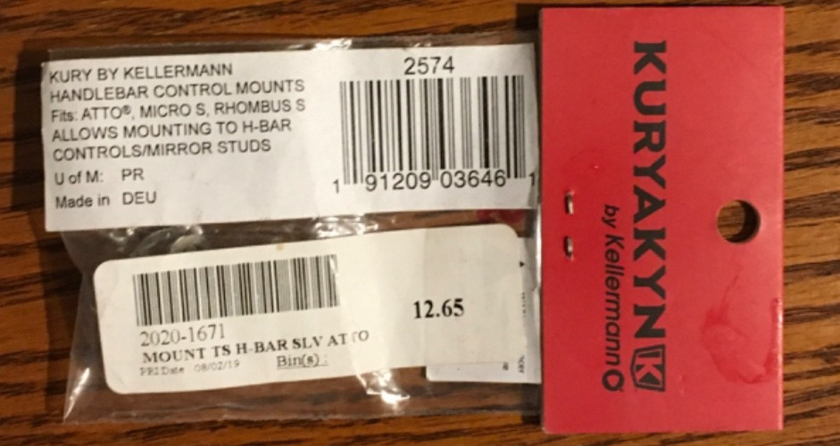 Kuryakyn by Kellermann Handlebar Control Mounts PN 2574