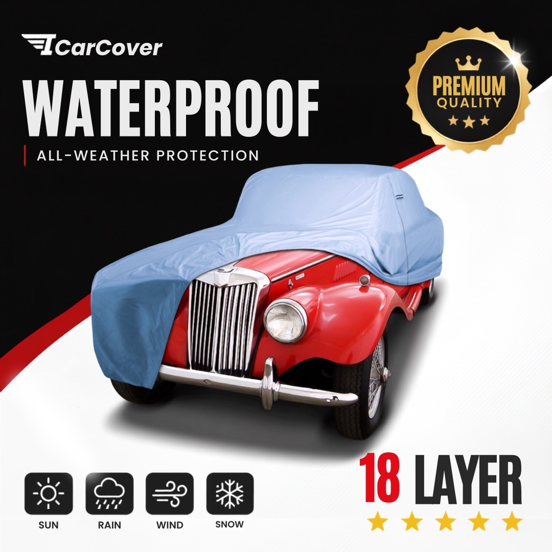 MG T-Series, TA, TB, TC, TD, TF 1936-1955 Waterproof Car Cover 18 Layer