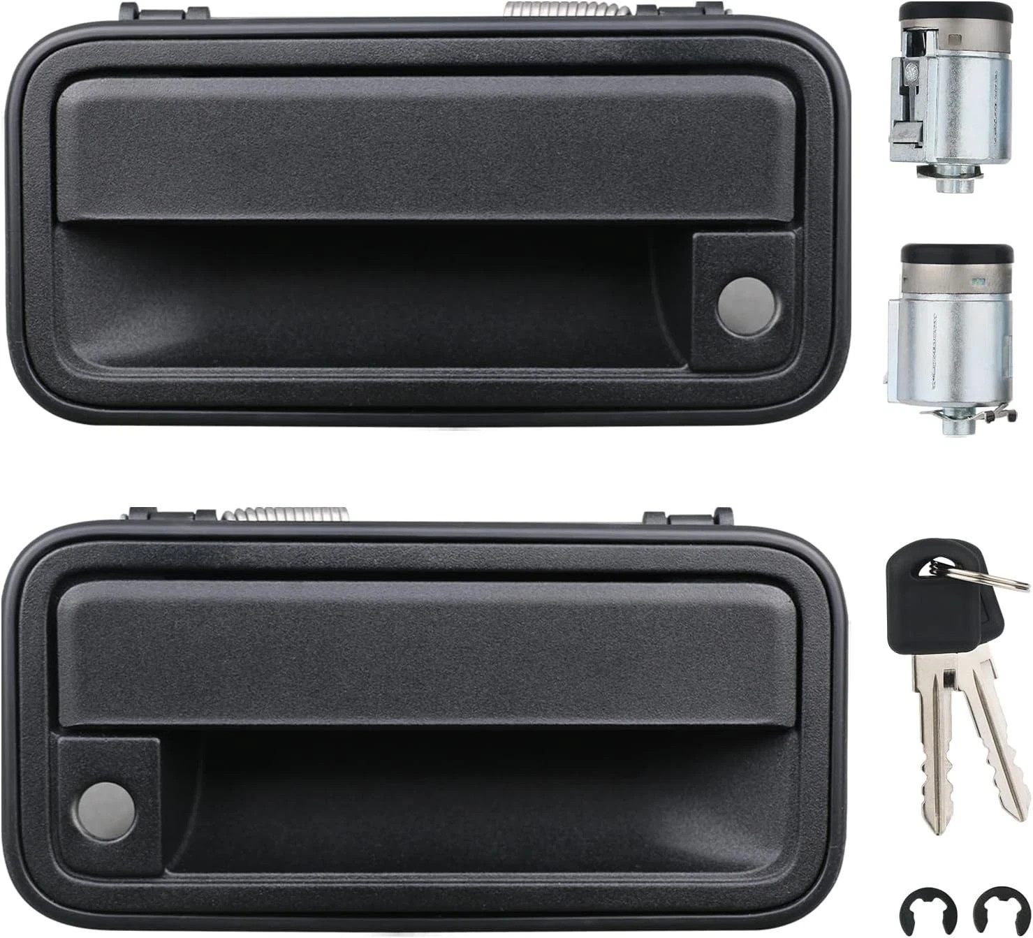 All Metal Exterior Door Handles w/Lock & Keys for Chevy GMC Tahoe Yukon 15742229