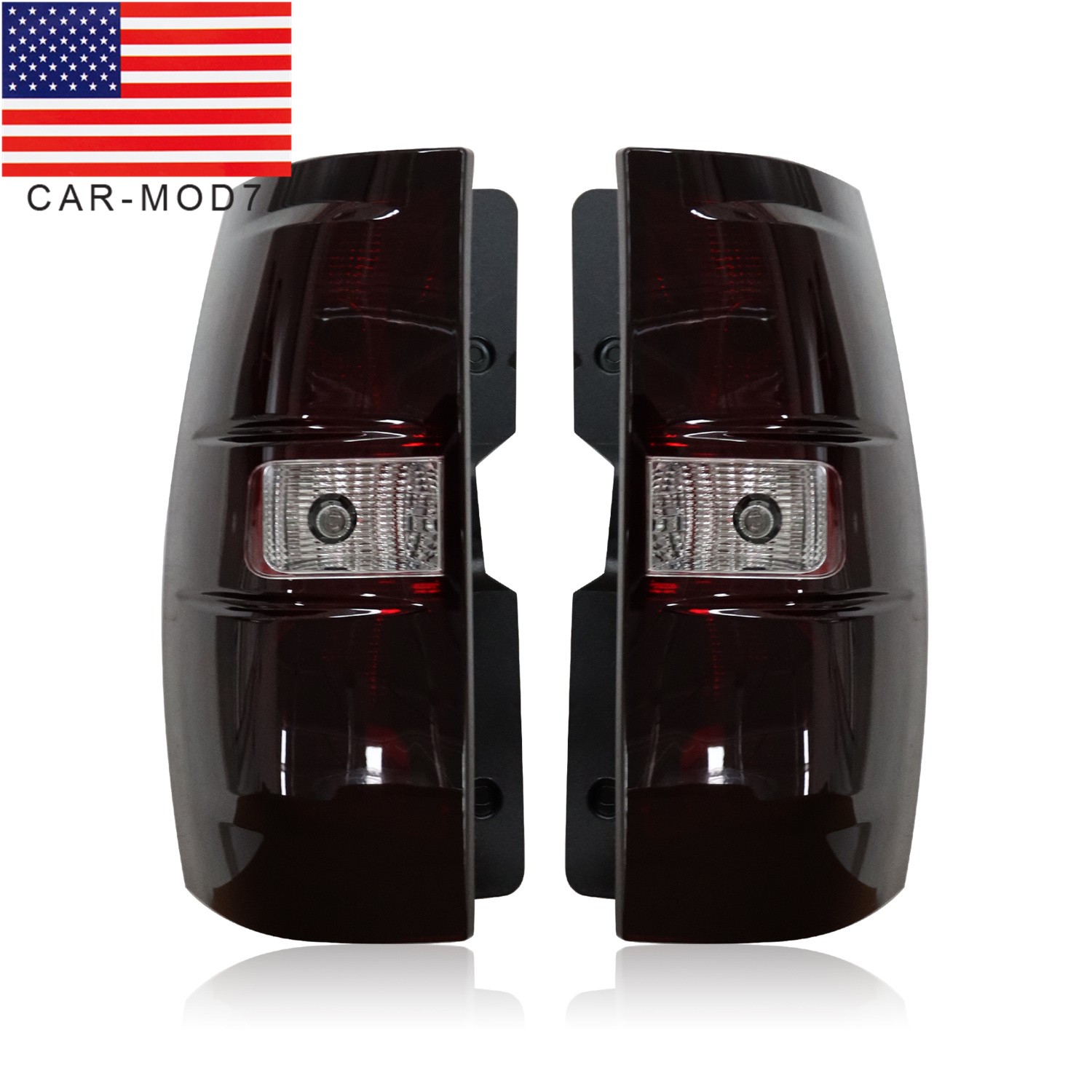Smoke For 2007-2014 Chevy Suburban Tahoe Tail Lights Left+Right Side Brake Lamp