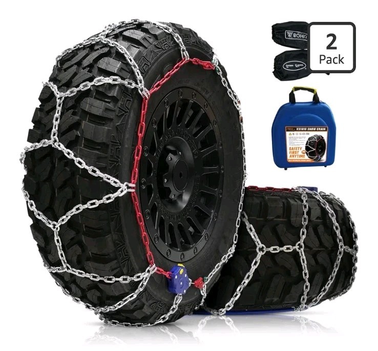 DEDC KS1617 AUTO-LOCK SNOW TIRE CHAINS Fit Mud Tires 245 255 265 275 Set of 2 DEDC KS1617 AUTO-LOCK SNOW TIRE CHAINS Fit Mud Tires 245 255 265 275 Set of 2