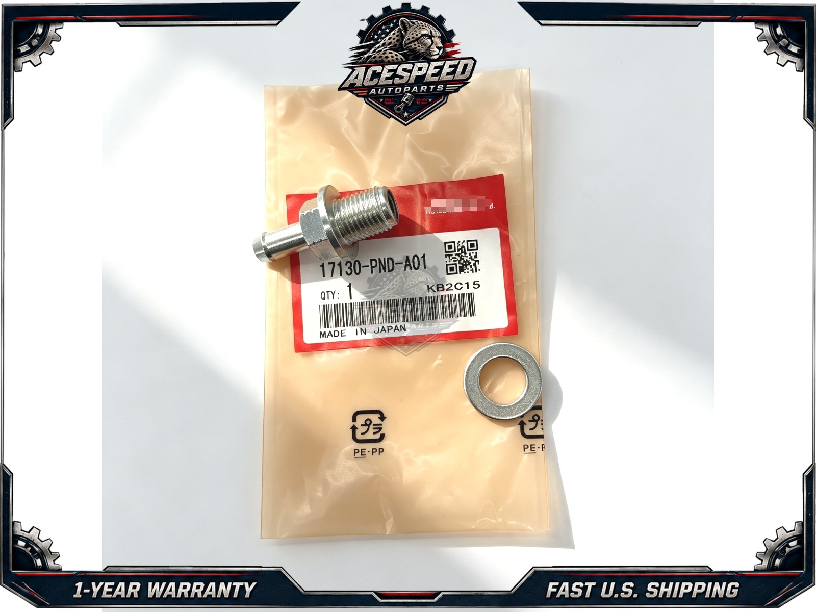 NEW OE*‑STYLE PCV VALVE WITH WASHER FOR HONDA 17130‑PND‑A01/94109‑14000