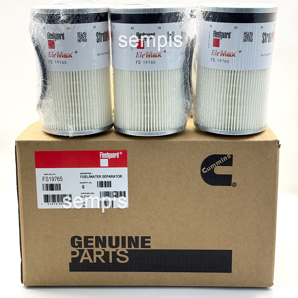 6PCS FS19765 Fleetguard Fuel/Water Separator Fits Cummins 