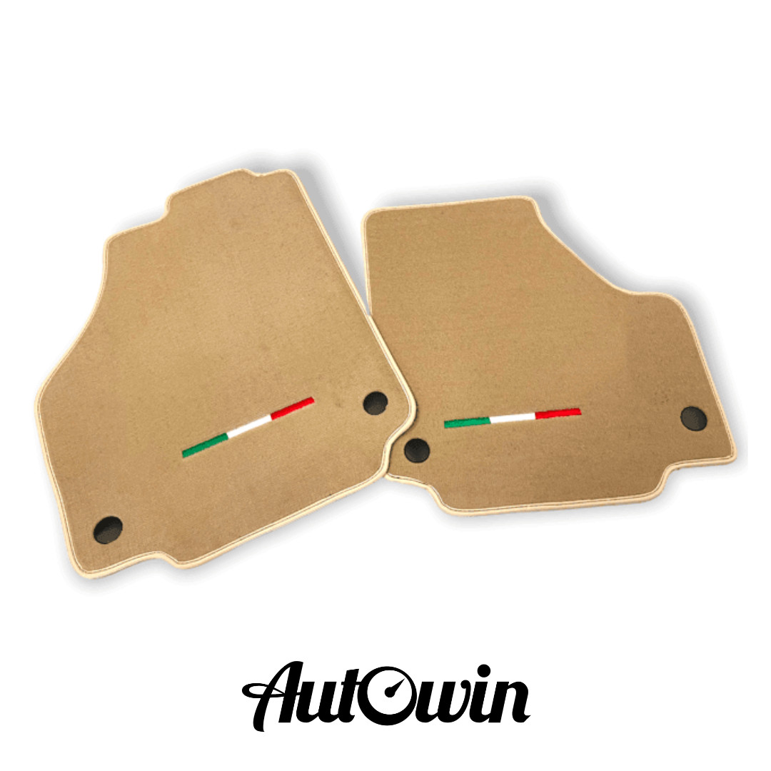 AutoWin Brand Beige Floor Mats for Ferrari 458 Spider | IT Edition