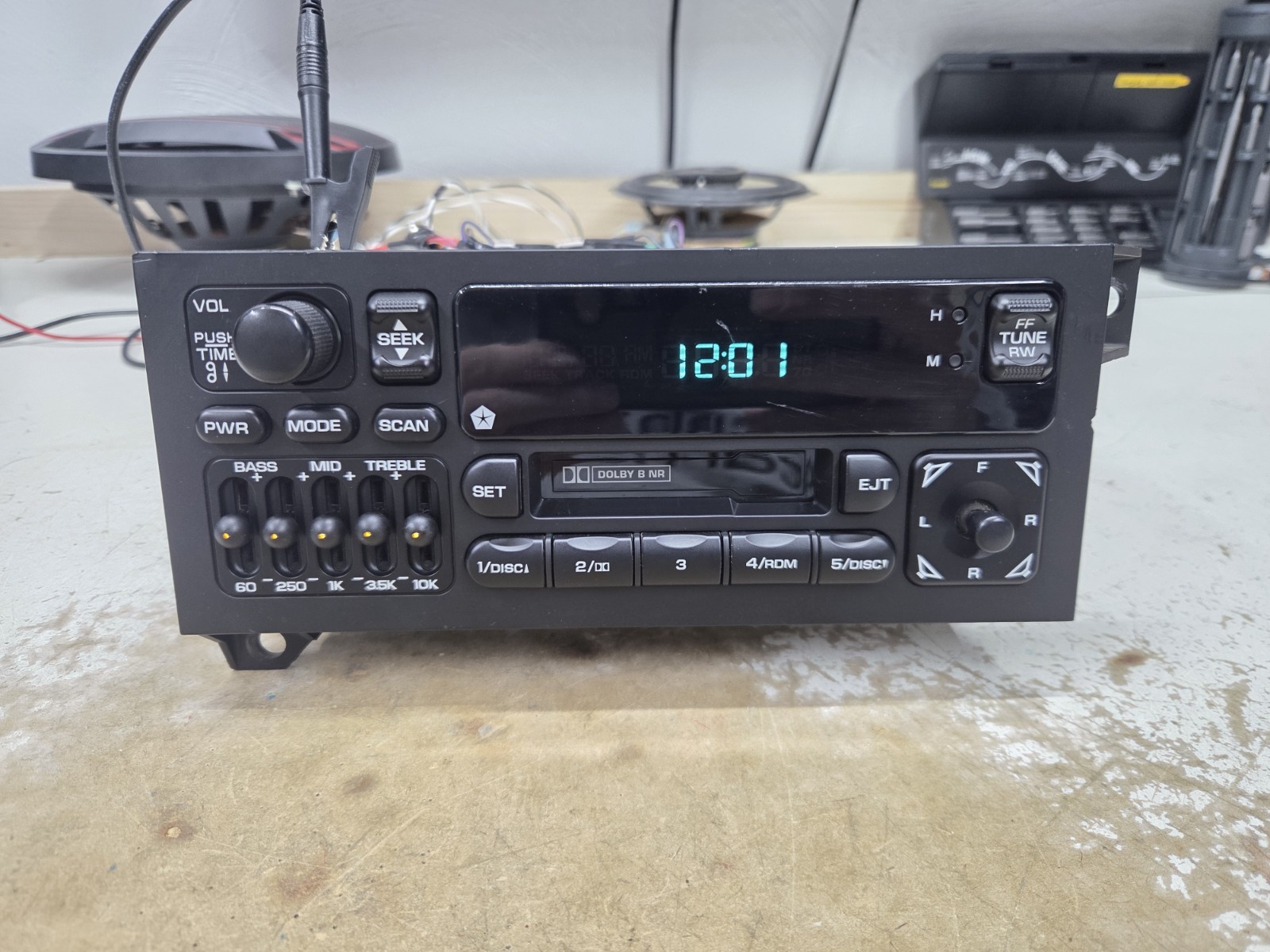 REFURBISHED OEM 1987-02 Dodge Jeep Chrysler Radio Cassette 5 Band EQ P04704386AB