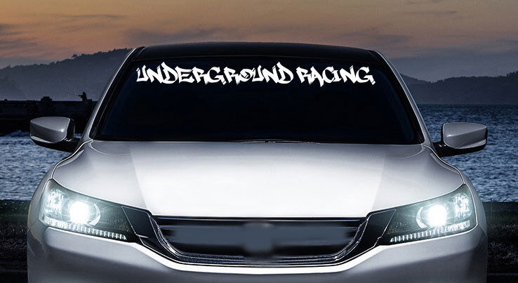 Underground racing jdm windshield banner vinyl decal car, truck, window
