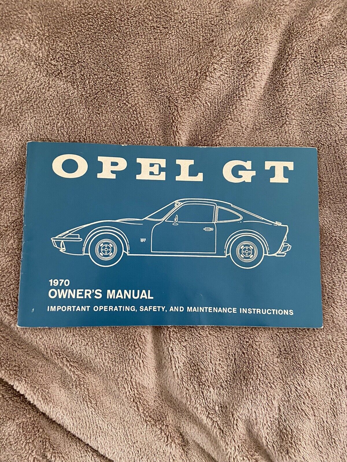 Original 1970 Buick Opel GT Owner's Manual