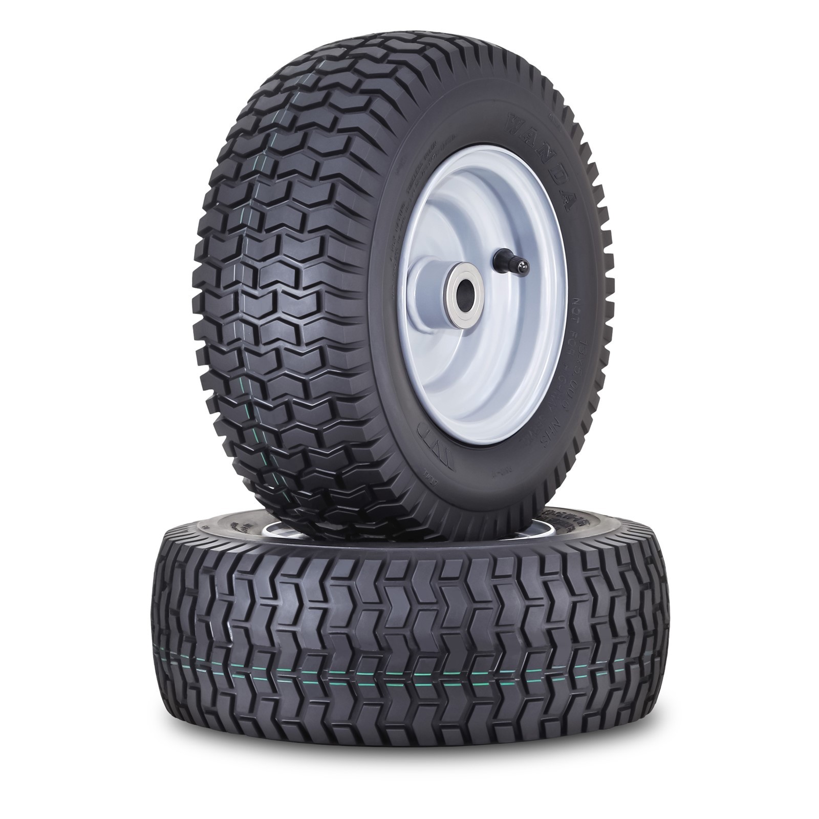 2 WANDA 13X5-6 Lawn Mower Tire w 3/4 2 WANDA 13X5-6 Lawn Mower Tire w 3/4